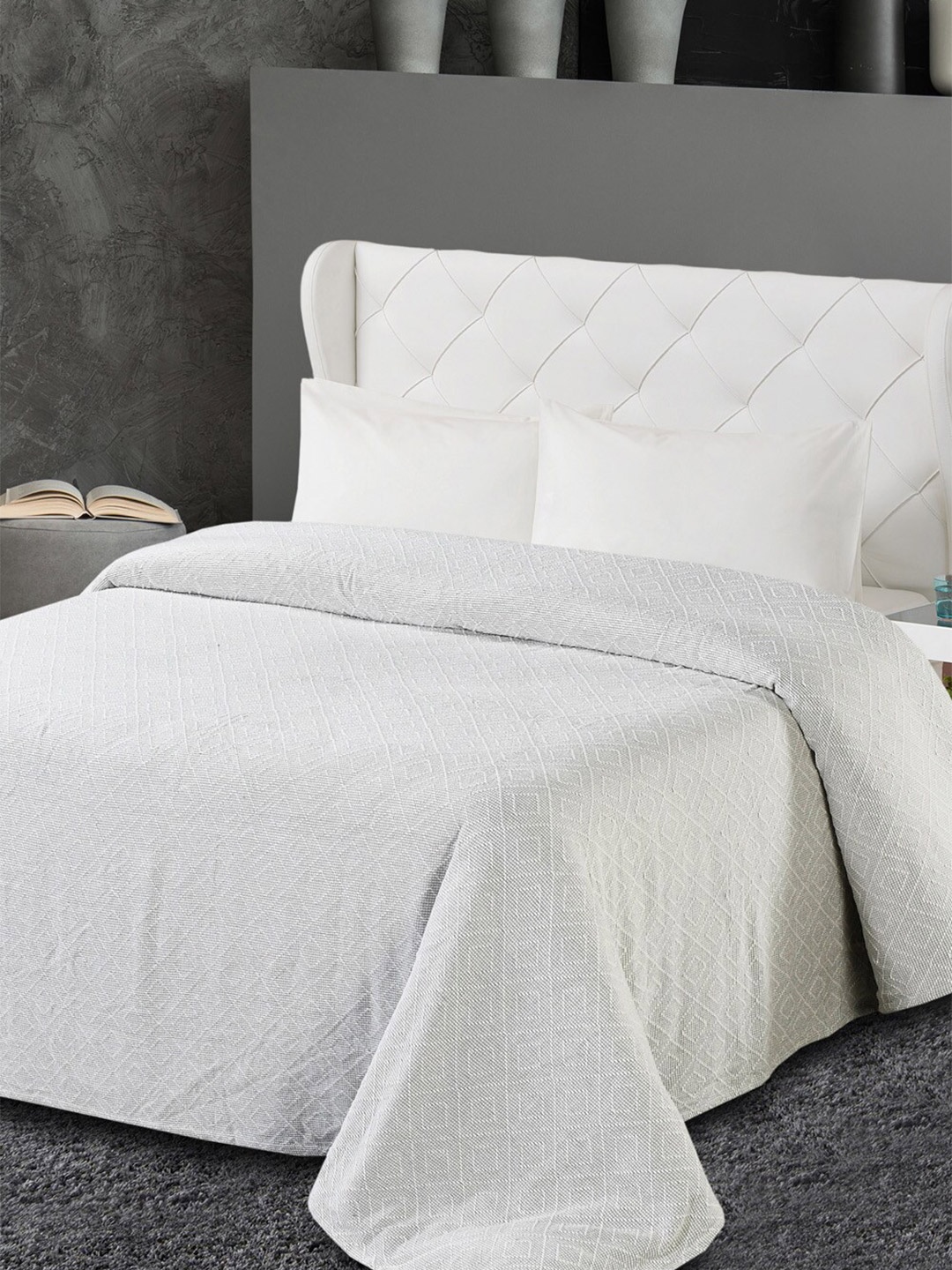 

AVI Living Grey Mild Winter 400 GSM Double Bed Blanket