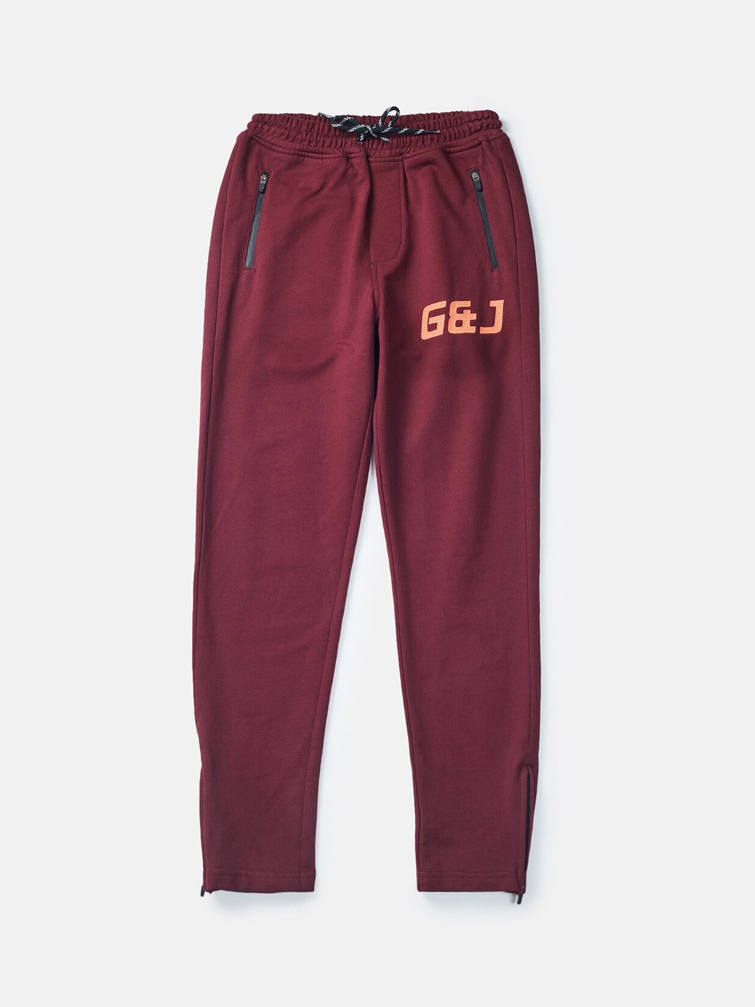 

Gini and Jony Boys Cotton Track Pants, Maroon