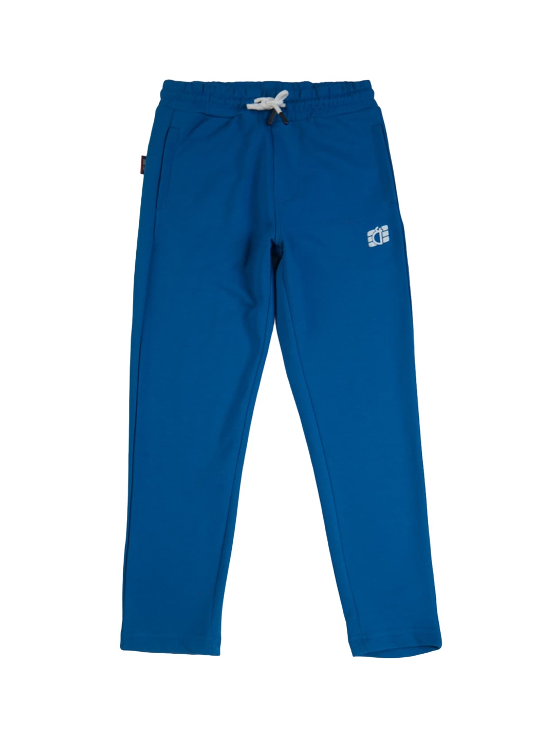 

Gini and Jony Boys Printed Detail Cotton Elasticated Track Pant, Blue