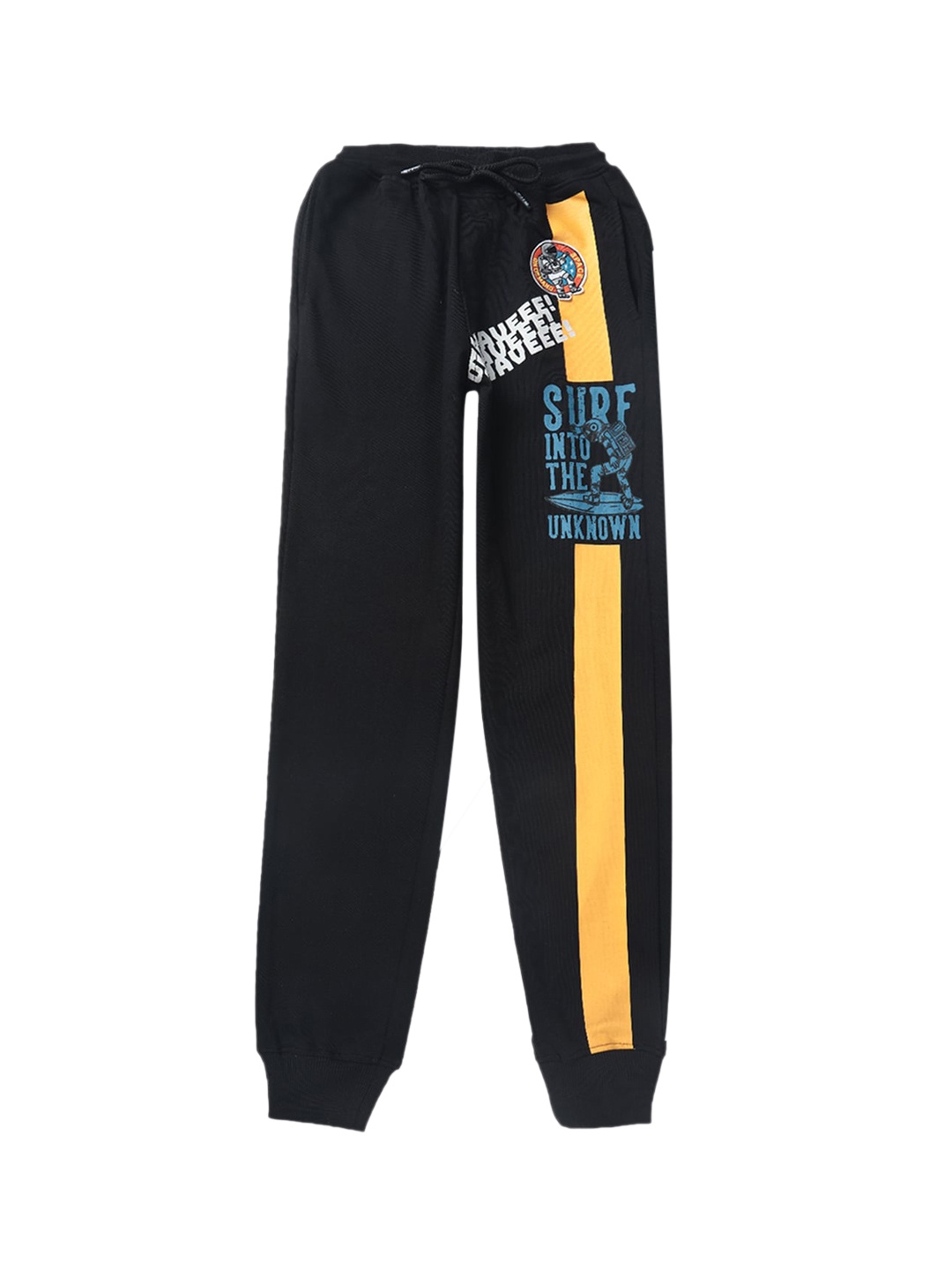 

Gini and Jony Boys Brand Logo Printed Detail Cotton Elasticated Jogger, Black
