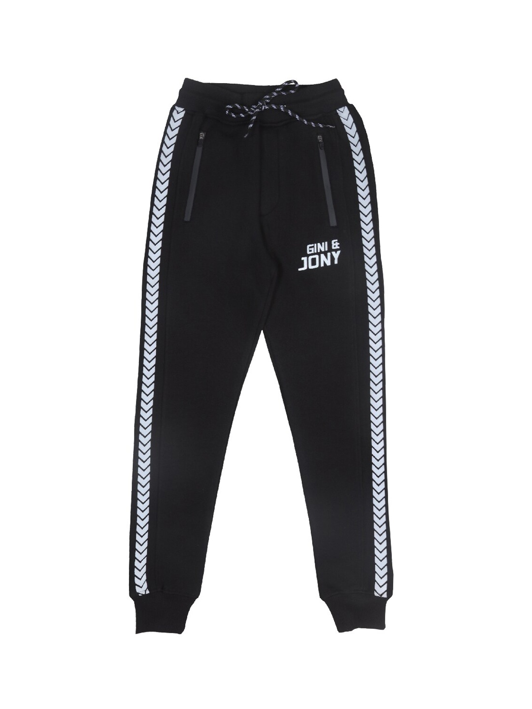 

Gini and Jony Boys Cotton Joggers, Black