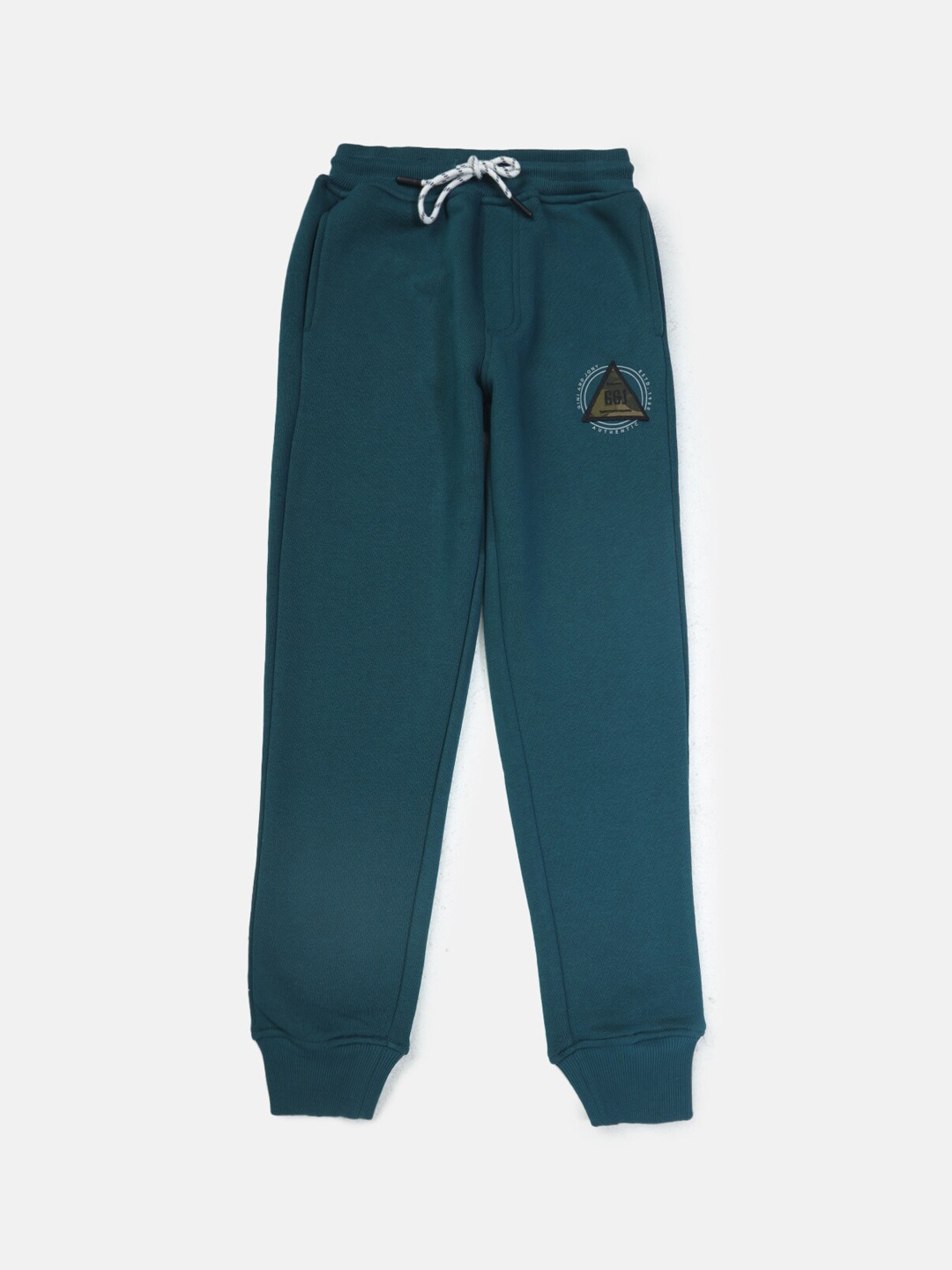 

Gini and Jony Boys Brand Logo Printed Detail Cotton Elasticated Jogger, Teal