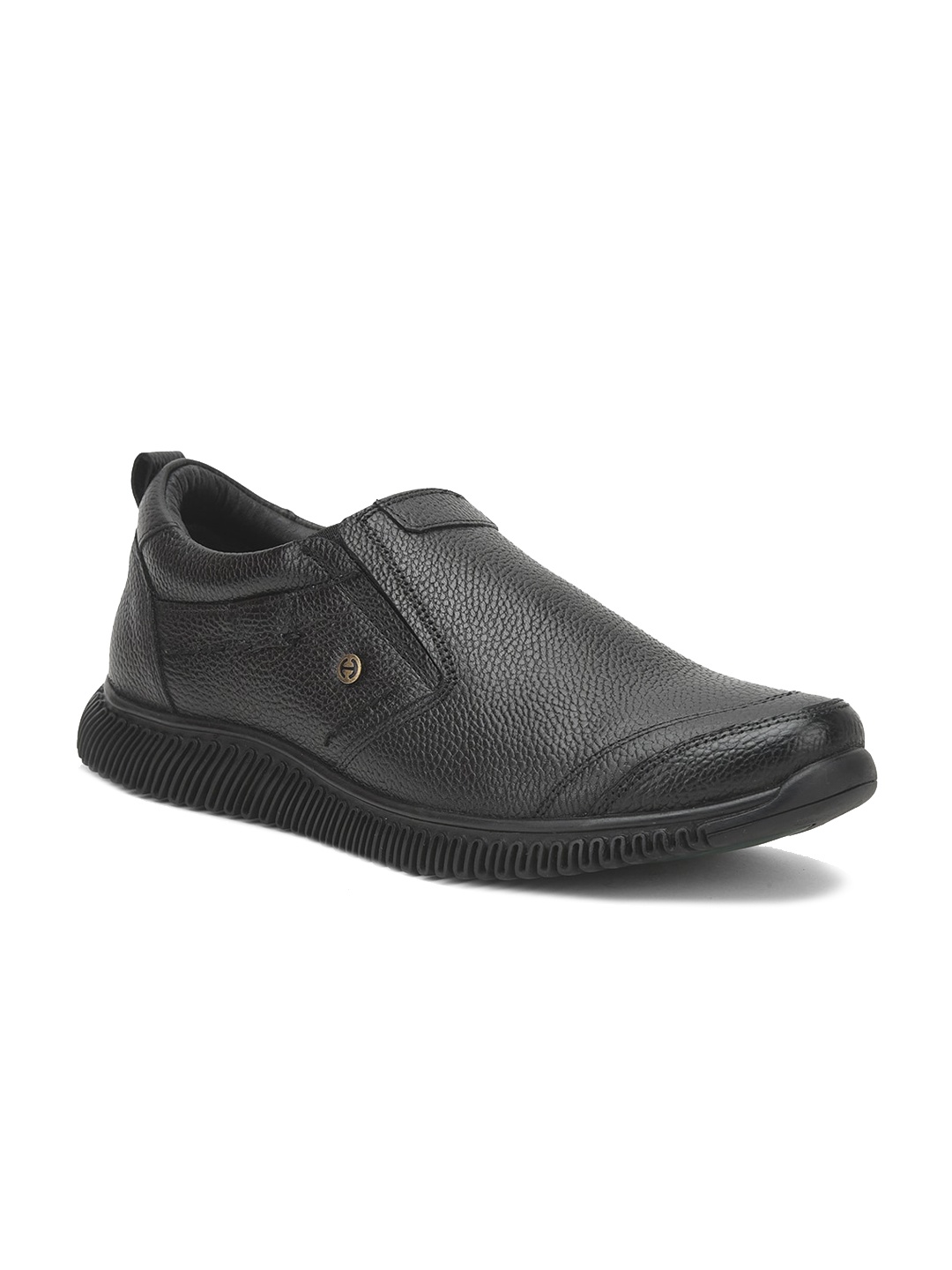 

Liberty Men Textured Leather Driving Shoes, Black