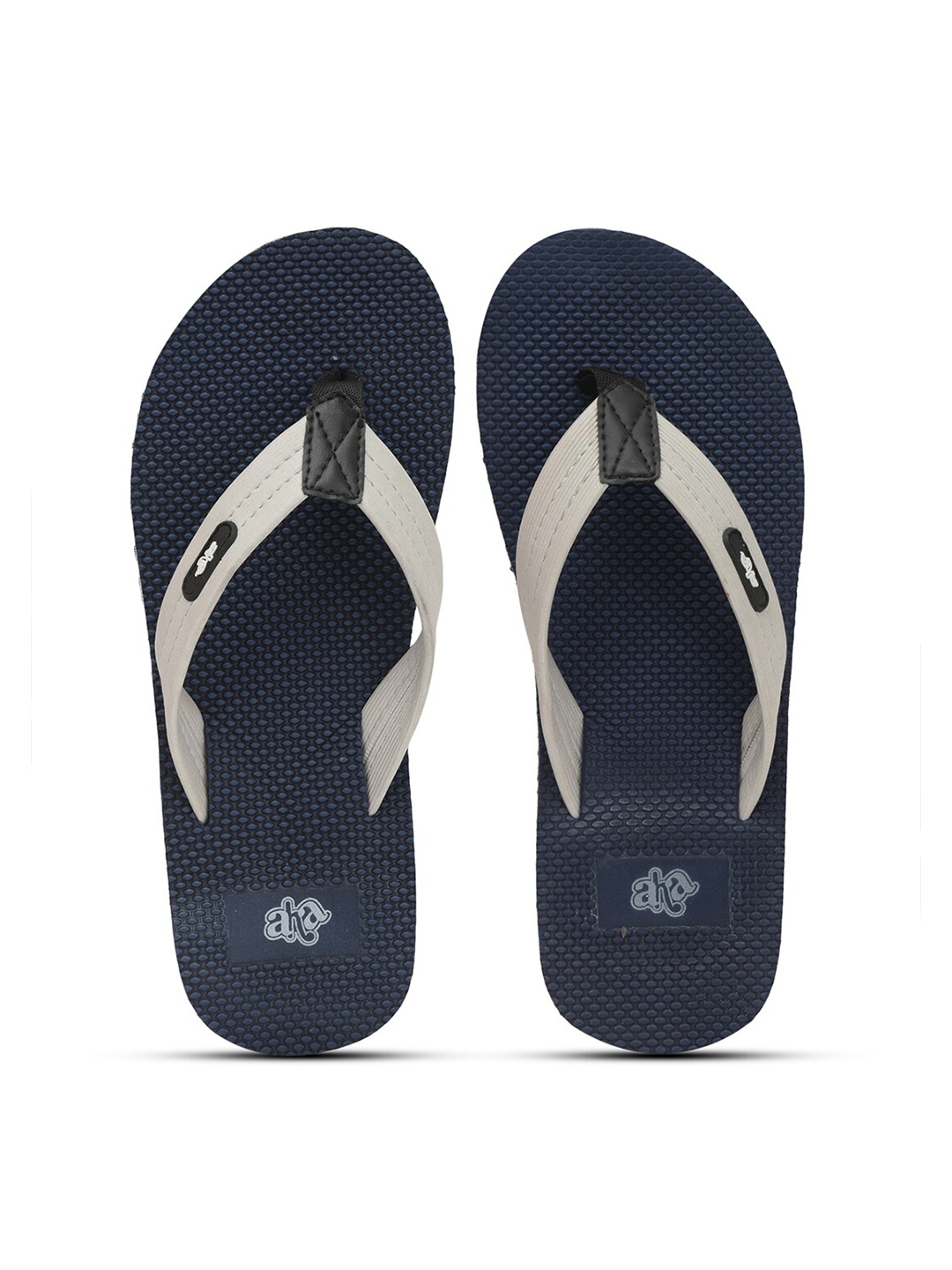 

Liberty Men Blue & Grey Striped Thong Flip-Flops