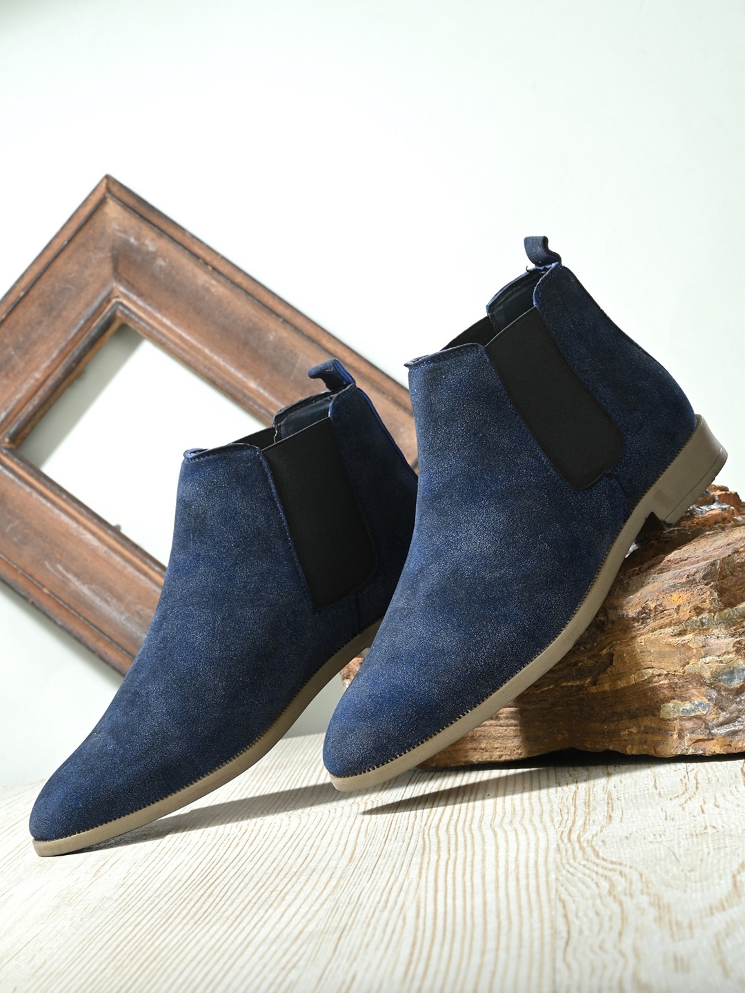 

AfroJack Men Mid-Top Chelsea Boots, Blue