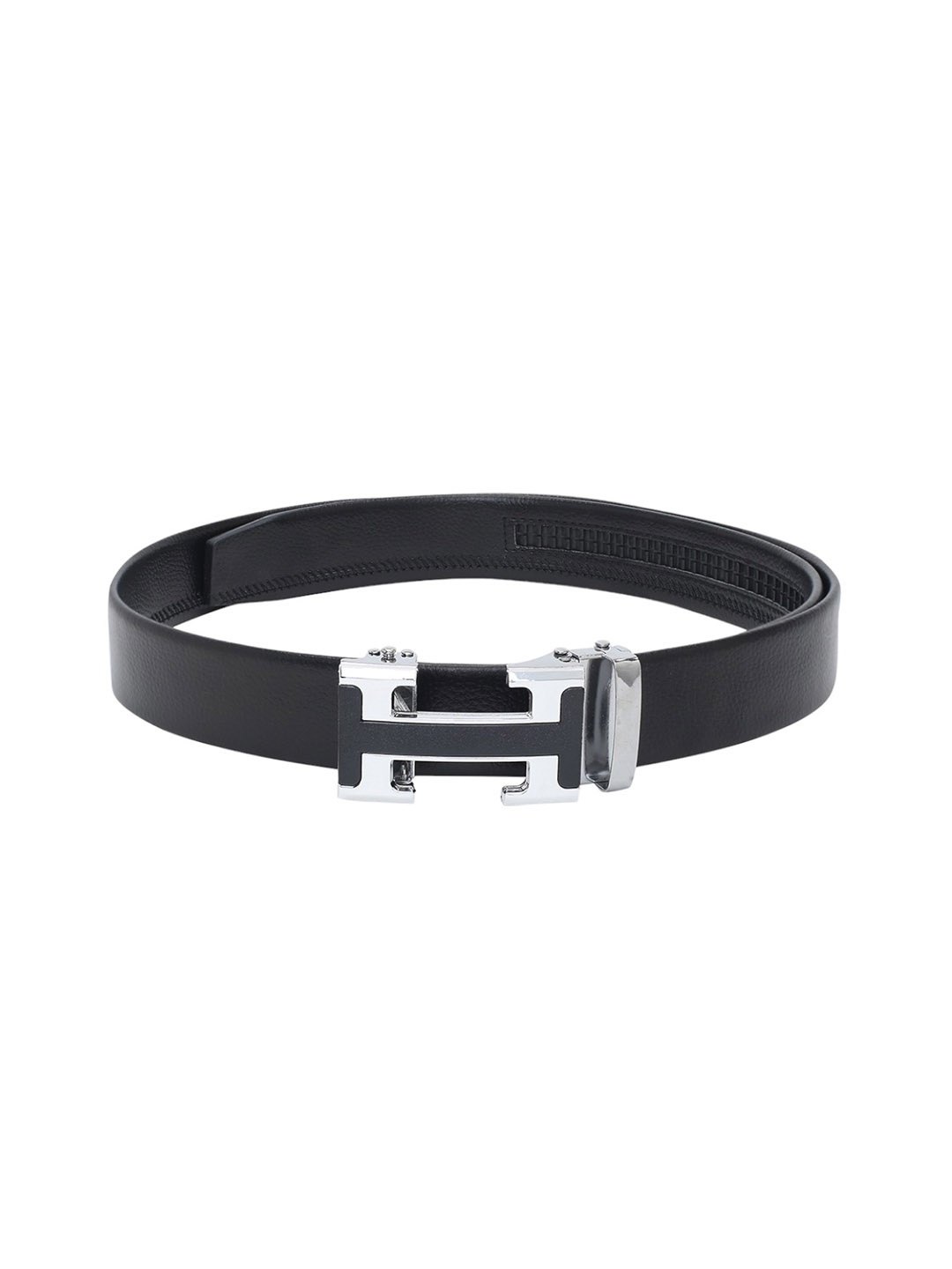 

CRUSSET Men Black Synthetic Leather Belt