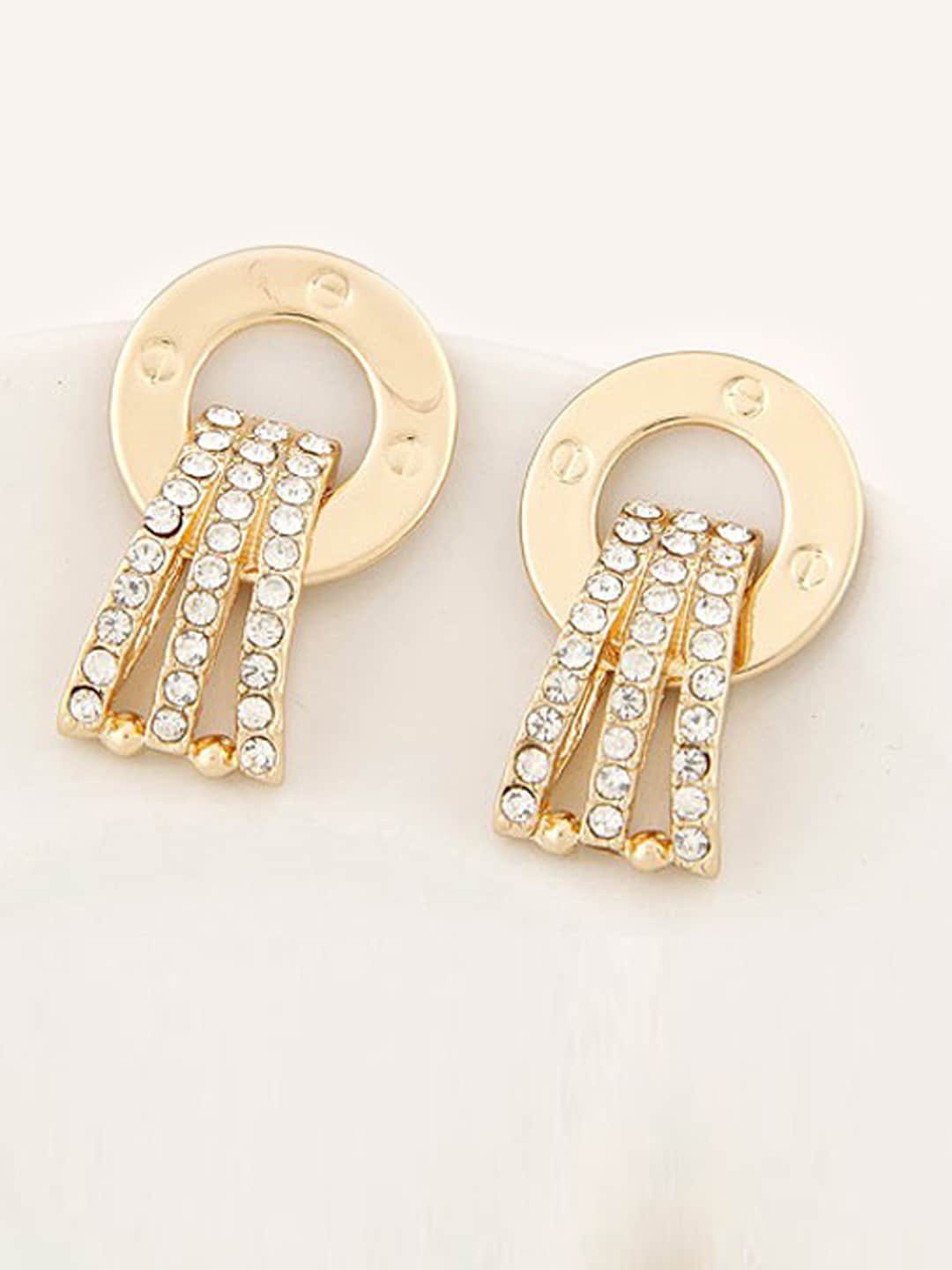 

Young & Forever Gold Plated Circular Studs Earrings