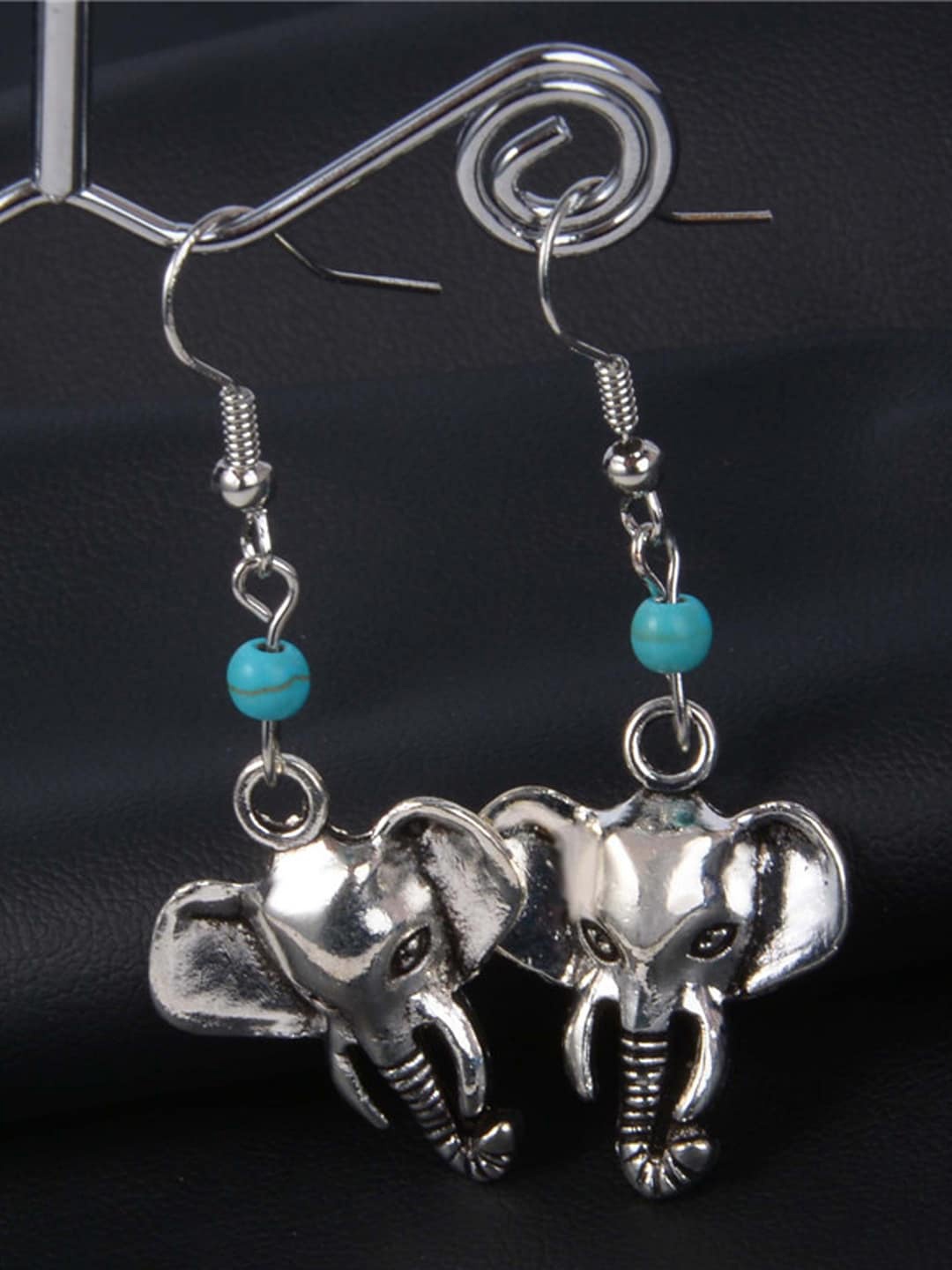 

Young & Forever Brass-Plated Animal Shaped Drop Earrings, Turquoise blue