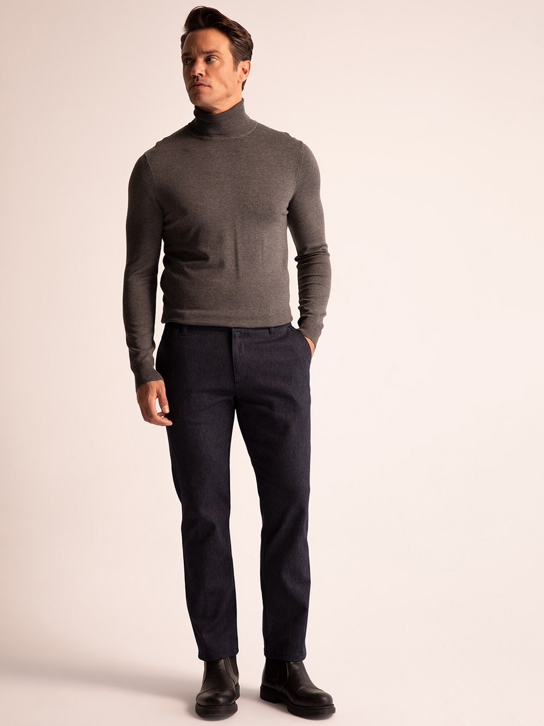 

DeFacto Men Cotton Trousers, Black