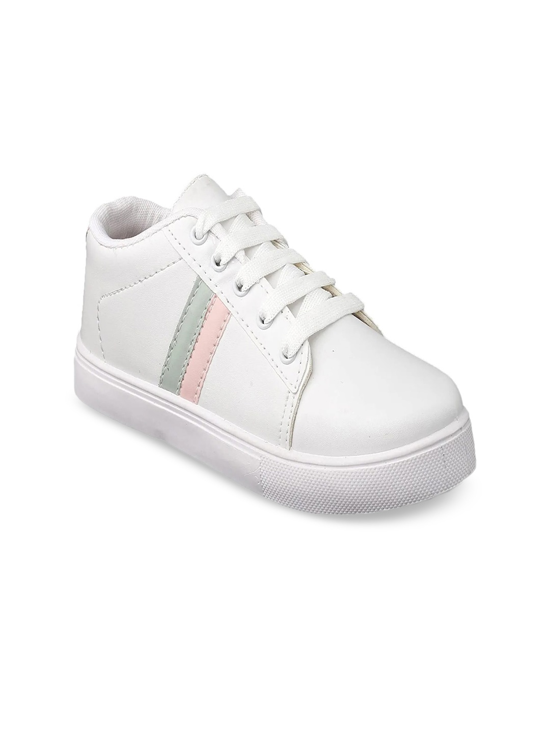 

HASTEN Women Lace-Up Sneakers, White