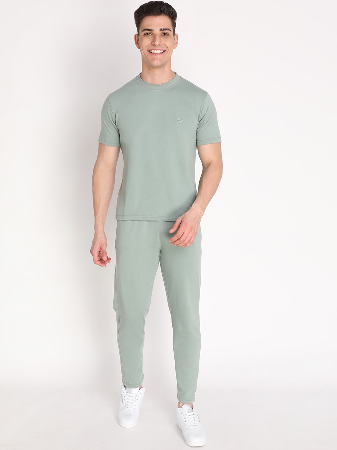 

CHKOKKO Men Track Suit Co-Ord Set, Green