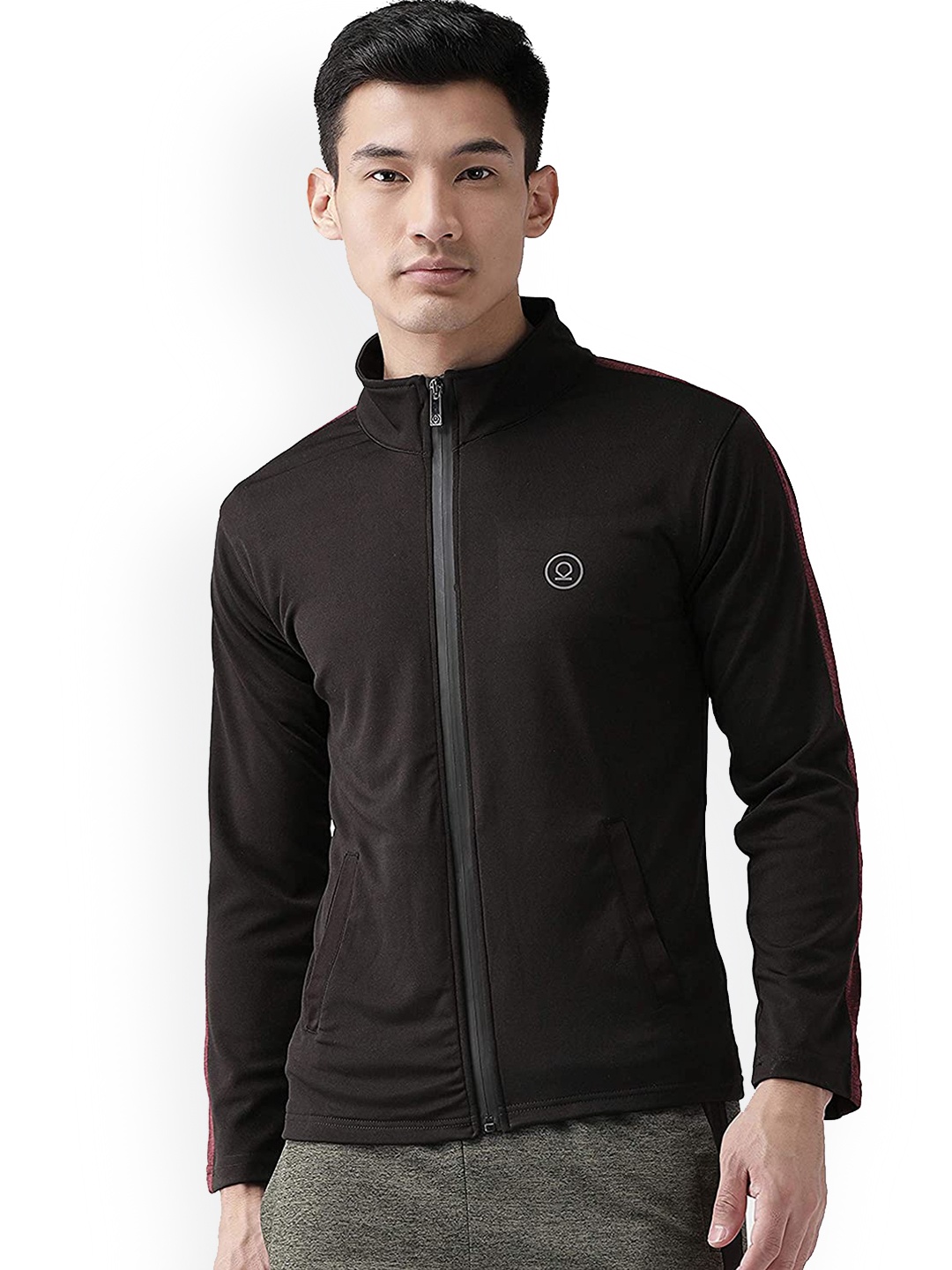 

CHKOKKO Men Training or Gym Sporty Jacket, Black