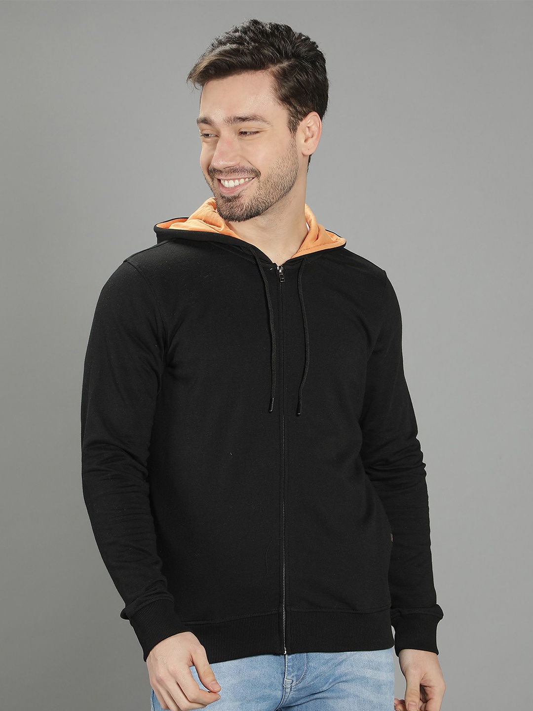 

Nimble Men Black Hooded Sweatshirt