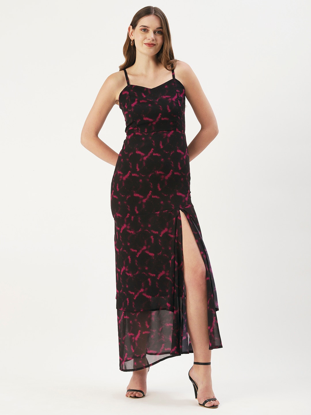 

DressBerry Georgette Maxi Dress, Pink