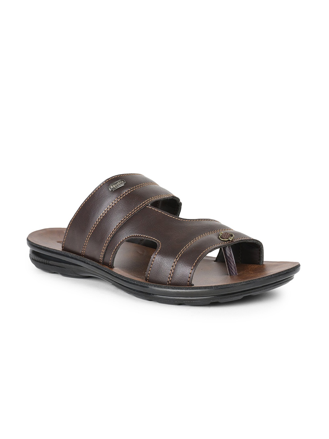 

Aqualite Men Slip On Comfort Sandals, Brown