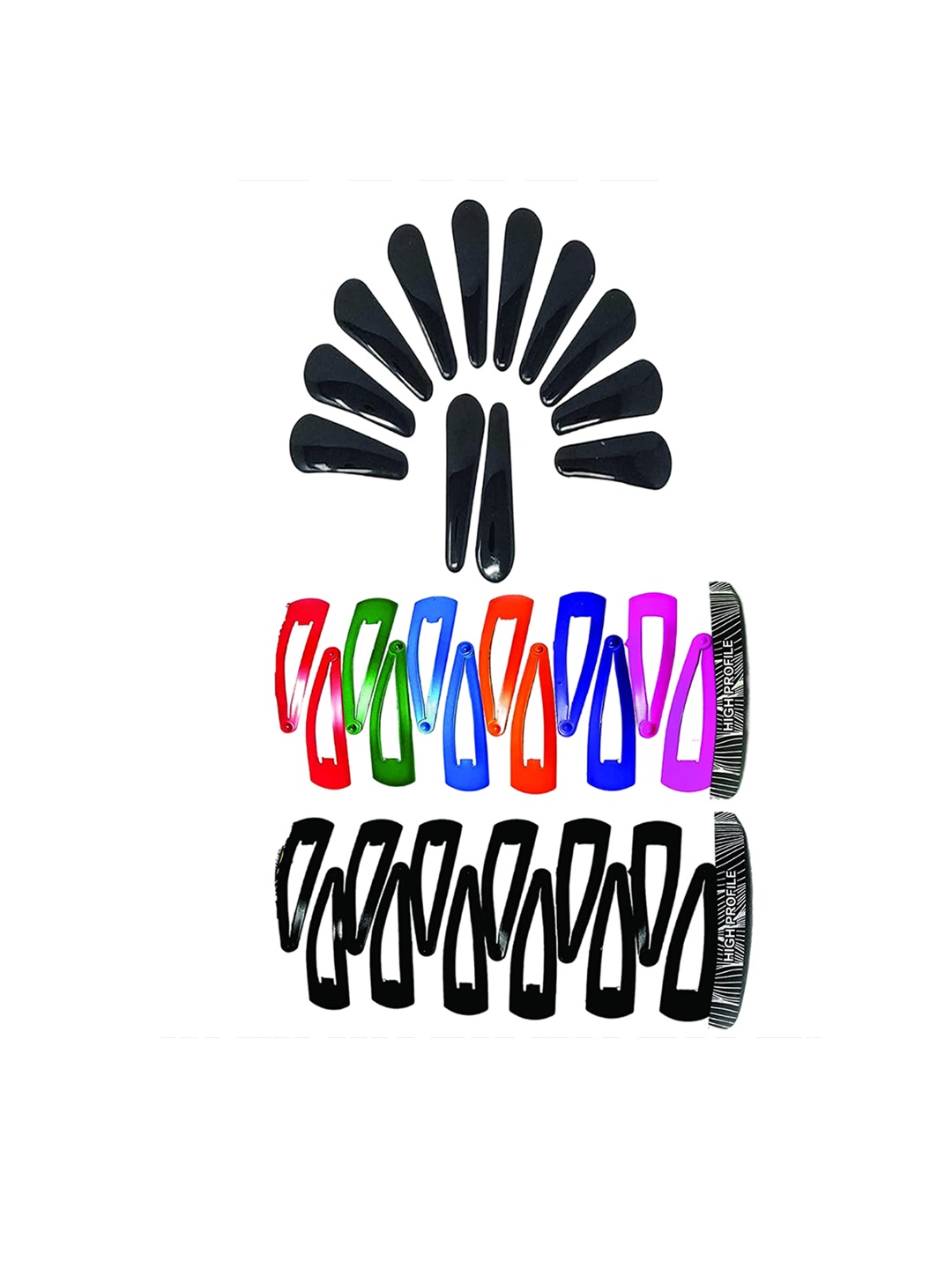 

CHANDERKASH Women Set Of 36 Tic Tac Hair Clip, Multi