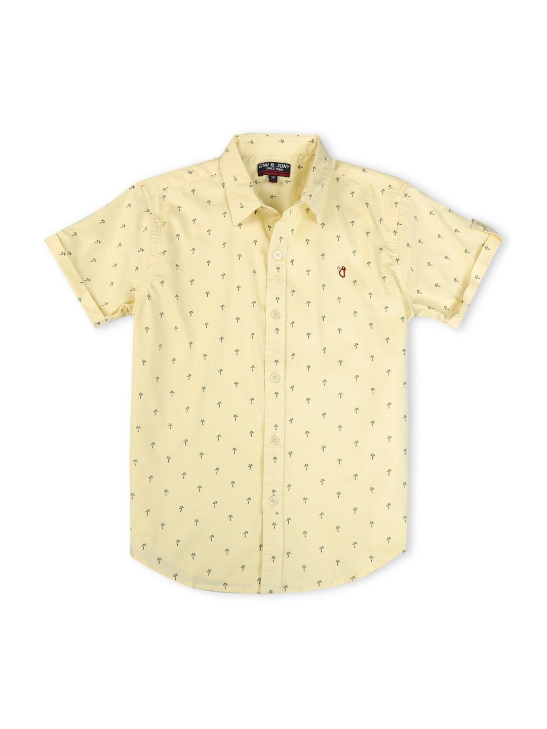 

Gini and Jony Boys Floral Printed Casual Shirt, Yellow