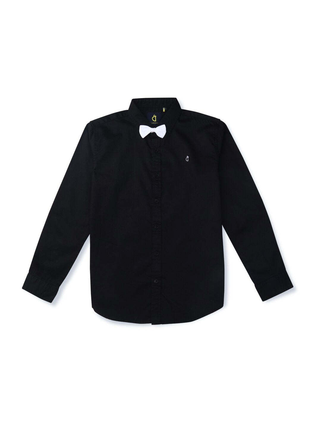 

Gini and Jony Boys Solid Casual Cotton Shirt, Navy blue
