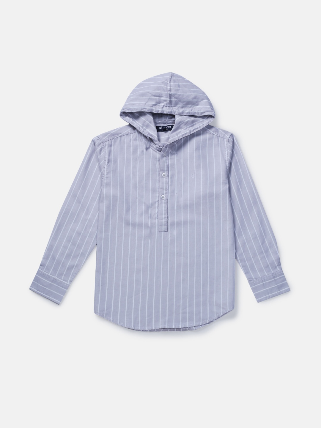 

Gini and Jony Boys Striped Casual Cotton Shirt, Blue