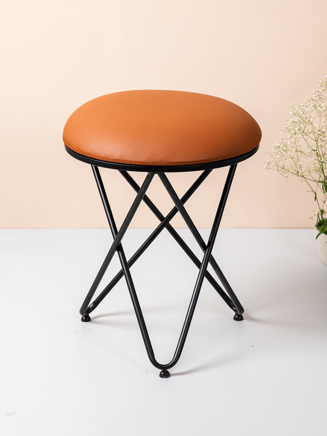

nestroots Brown Textured Ottomans