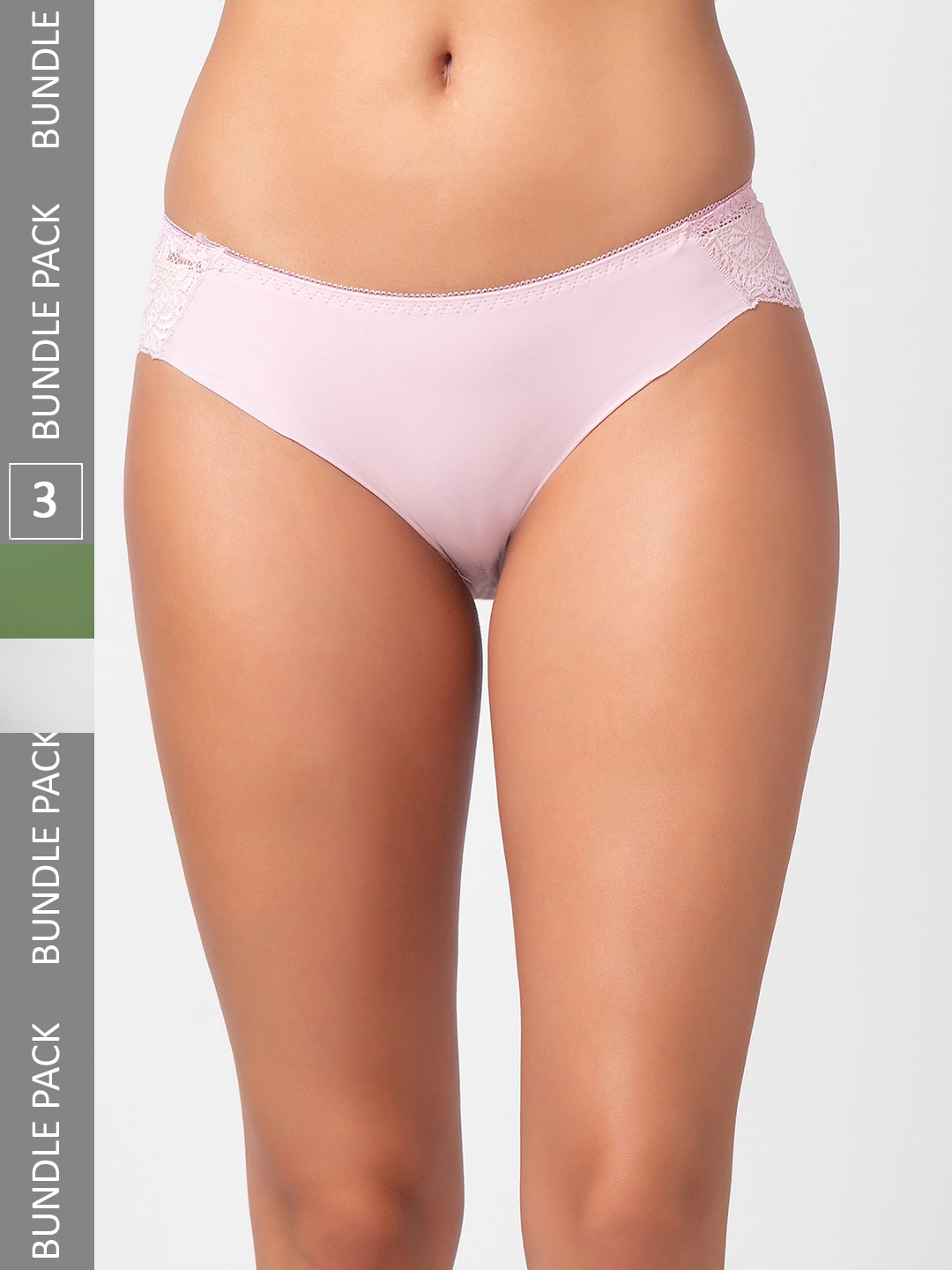 

FashionRack Women Pack Of 3 Assorted Hipster Briefs