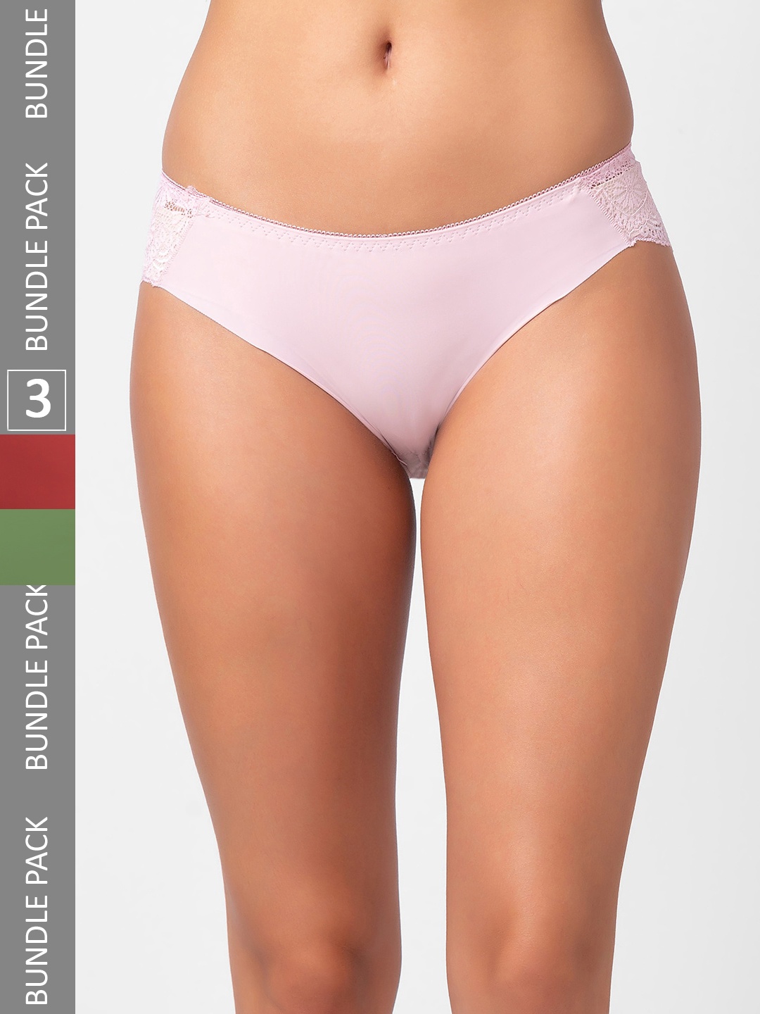 

FashionRack Women Pack Of 3 Assorted Hipster Briefs