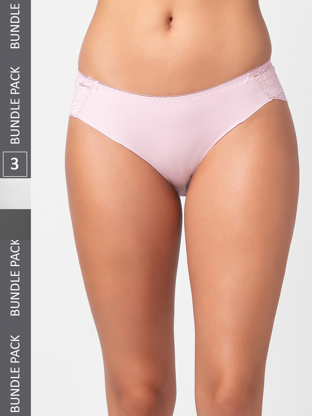 

FashionRack Women Pack Of 3 Assorted Hipster Briefs