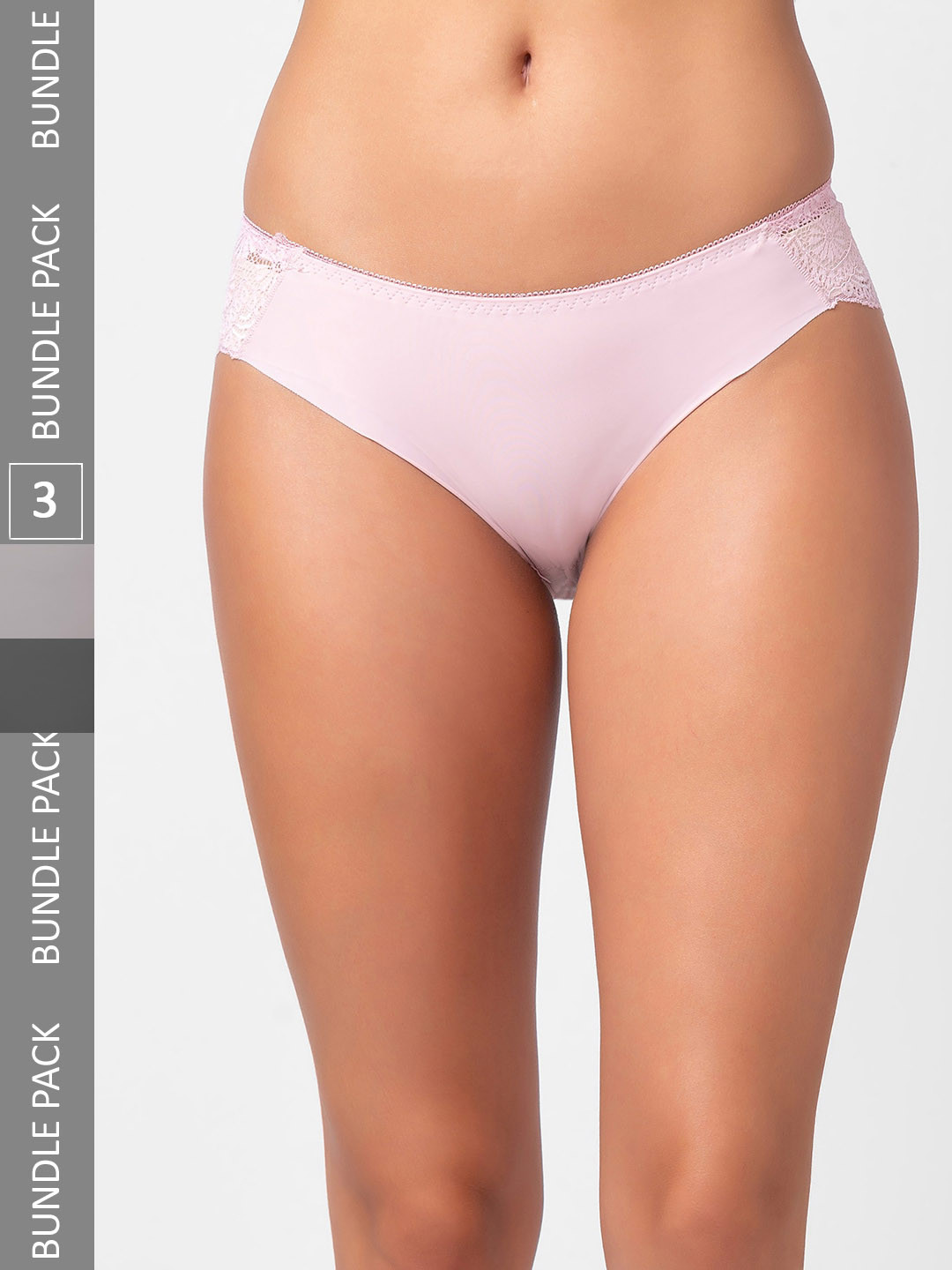

FashionRack Women Pack Of 3 Assorted Hipster Briefs