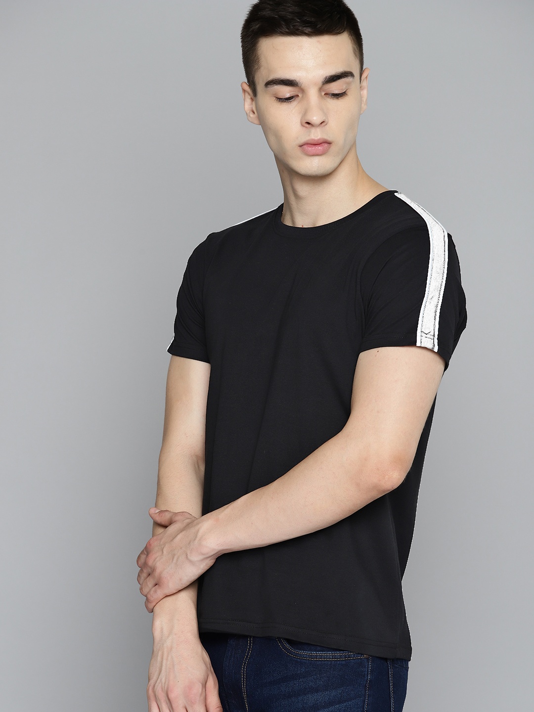 

HERE&NOW Pure Cotton T-shirt, Black