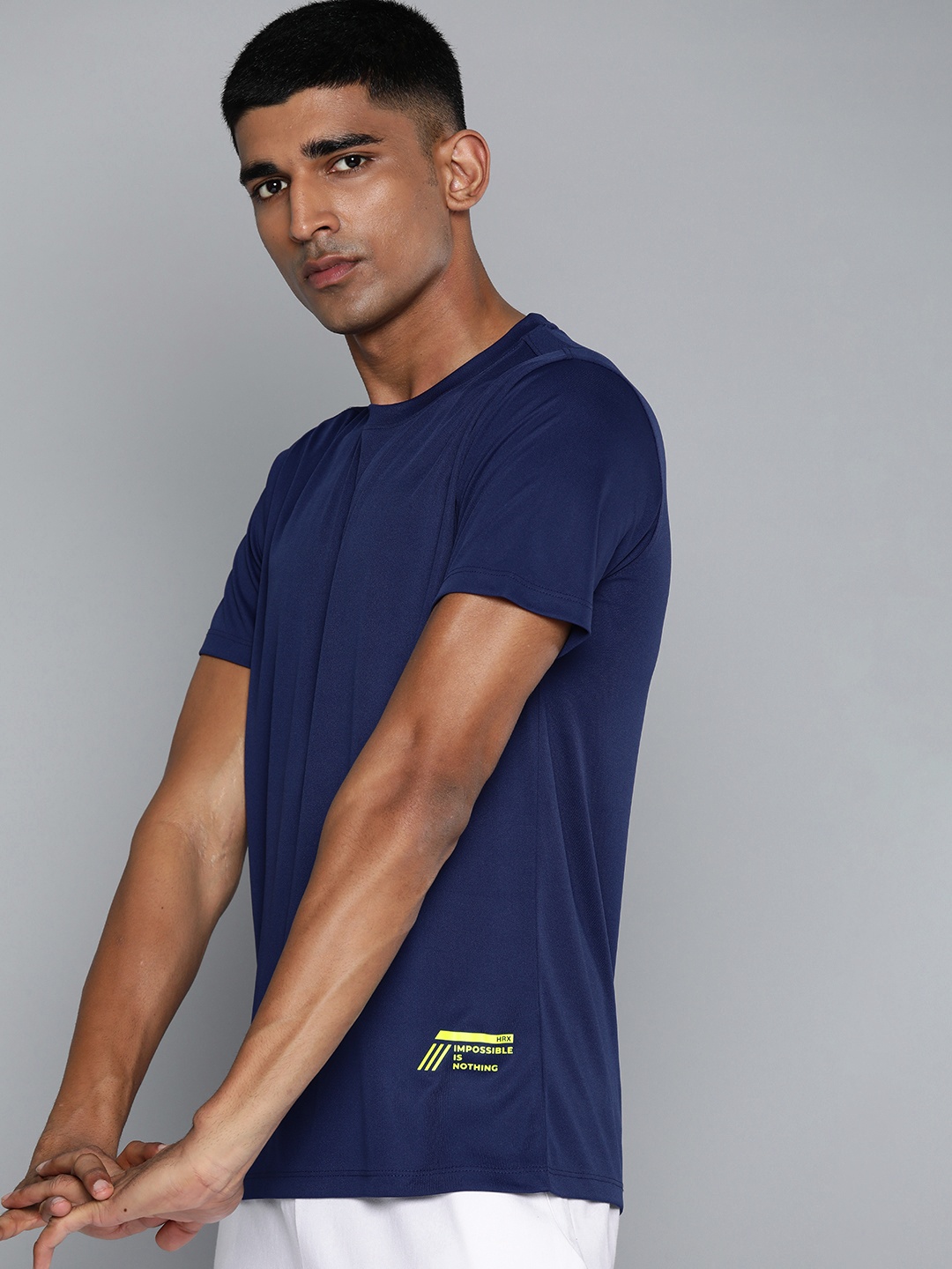 

HRX by Hrithik Roshan Rapid-Dry Training T-shirt, Navy blue