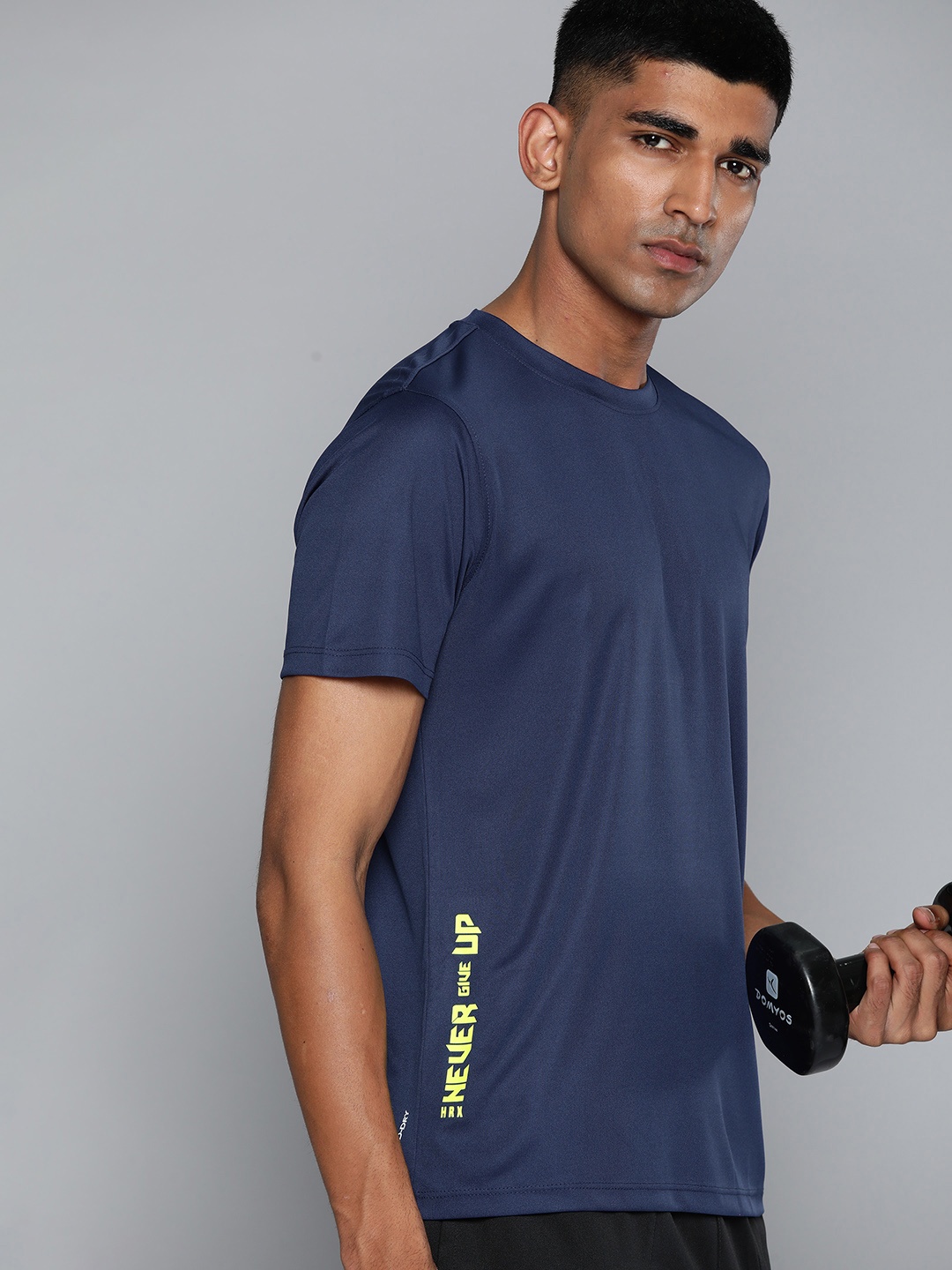 

HRX by Hrithik Roshan Rapid-Dry Training T-shirt, Navy blue