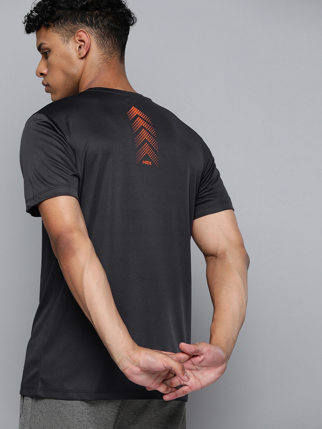 

HRX by Hrithik Roshan Rapid-Dry Training T-shirt, Charcoal