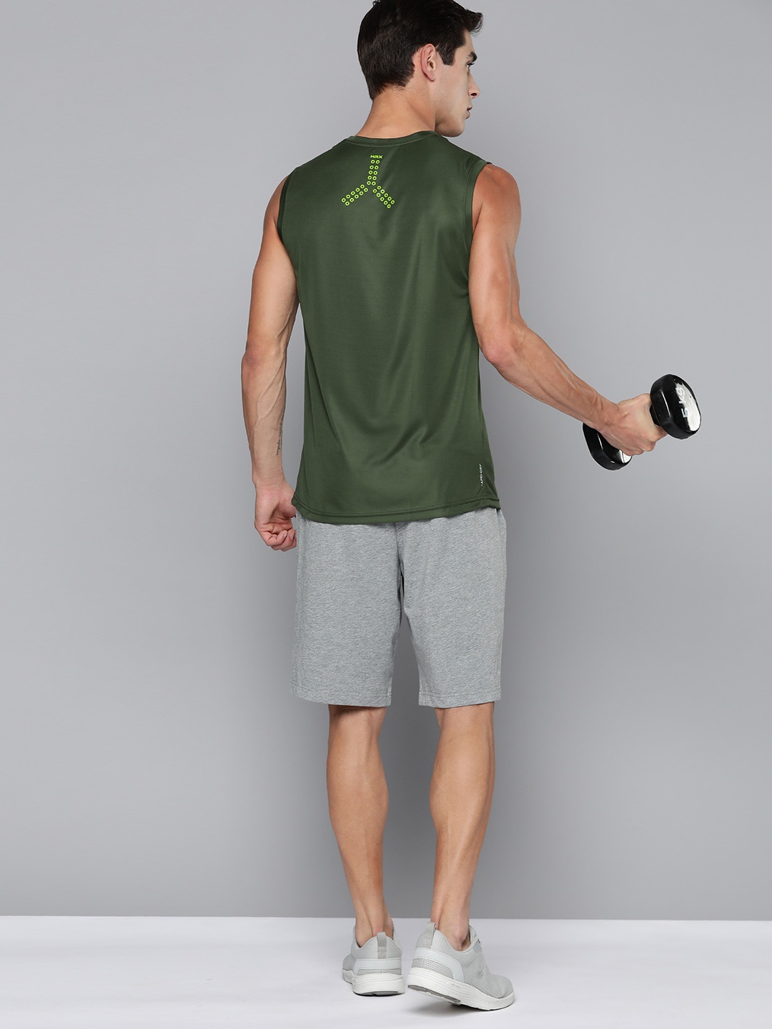 

HRX by Hrithik Roshan Rapid-Dry Training T-shirt, Olive