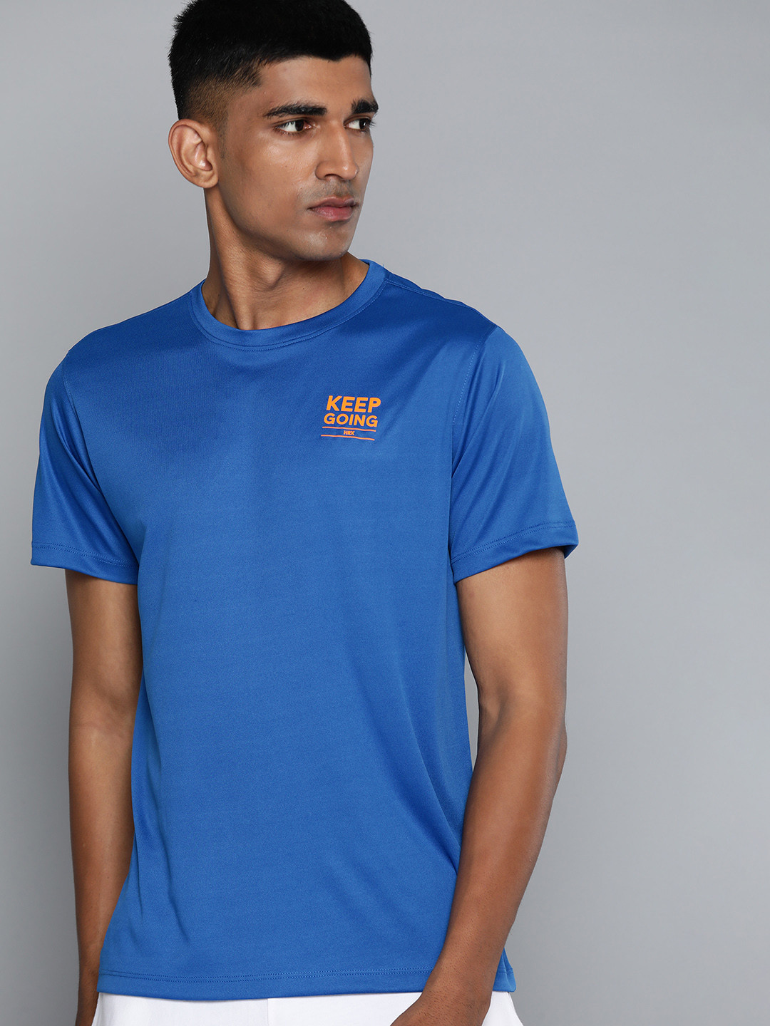 

HRX by Hrithik Roshan Rapid-Dry Training T-shirt, Blue