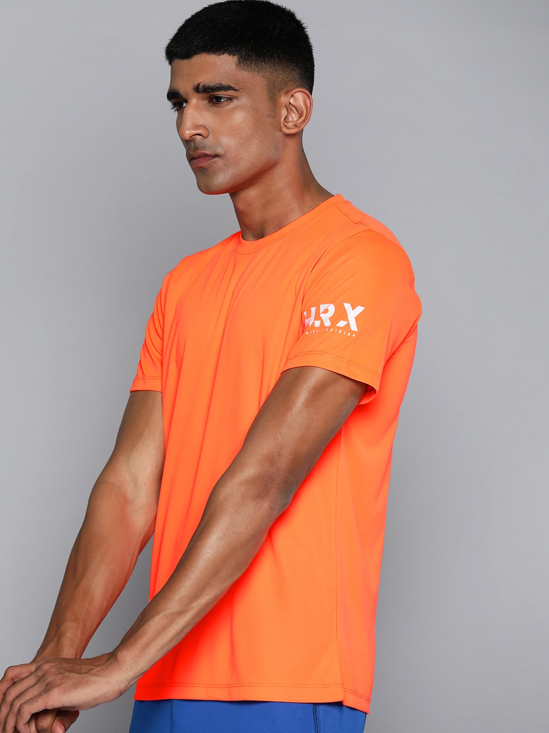 

HRX by Hrithik Roshan Rapid-Dry Training T-shirt, Orange