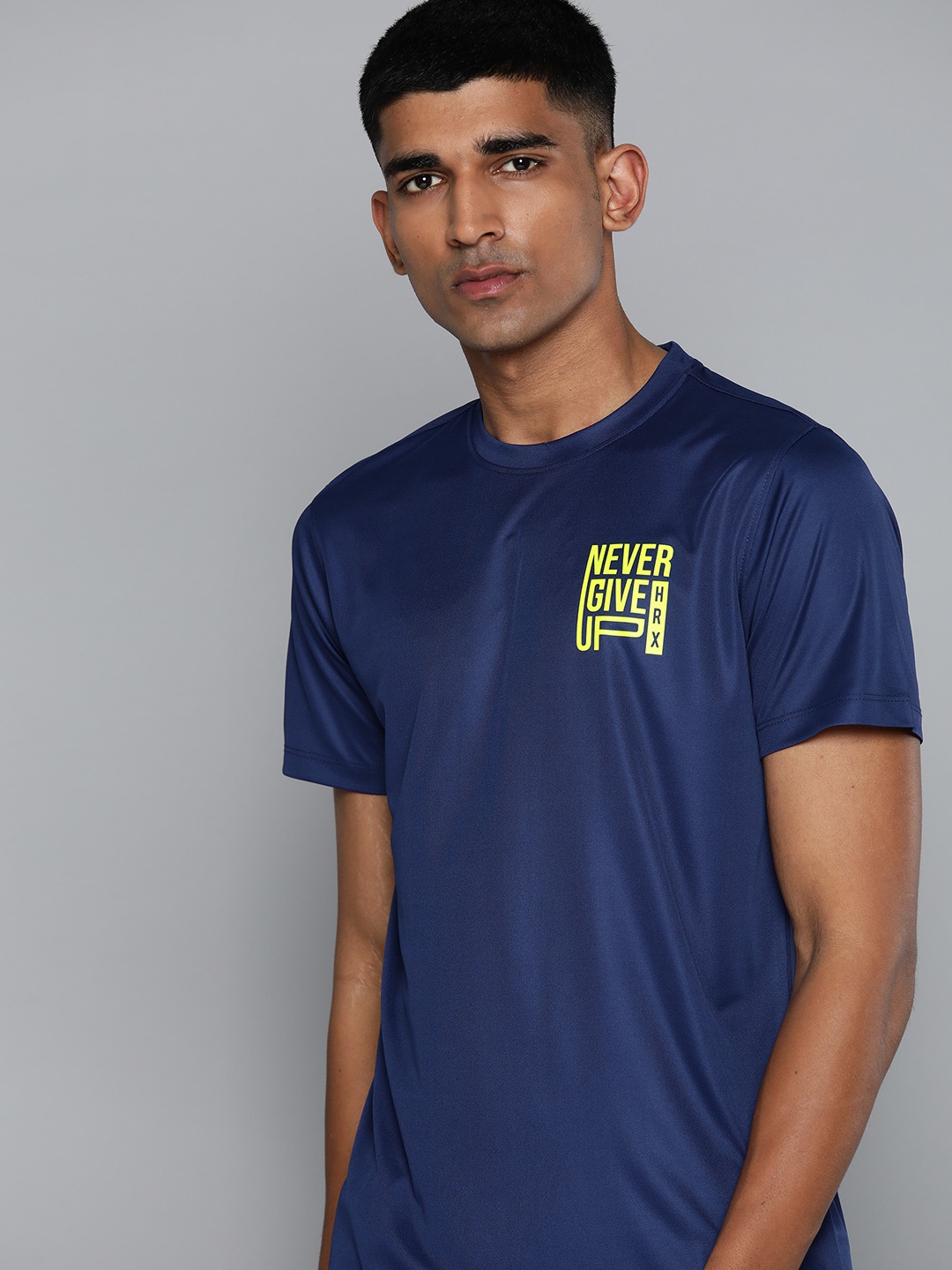 

HRX by Hrithik Roshan Rapid-Dry Training T-shirt, Navy blue
