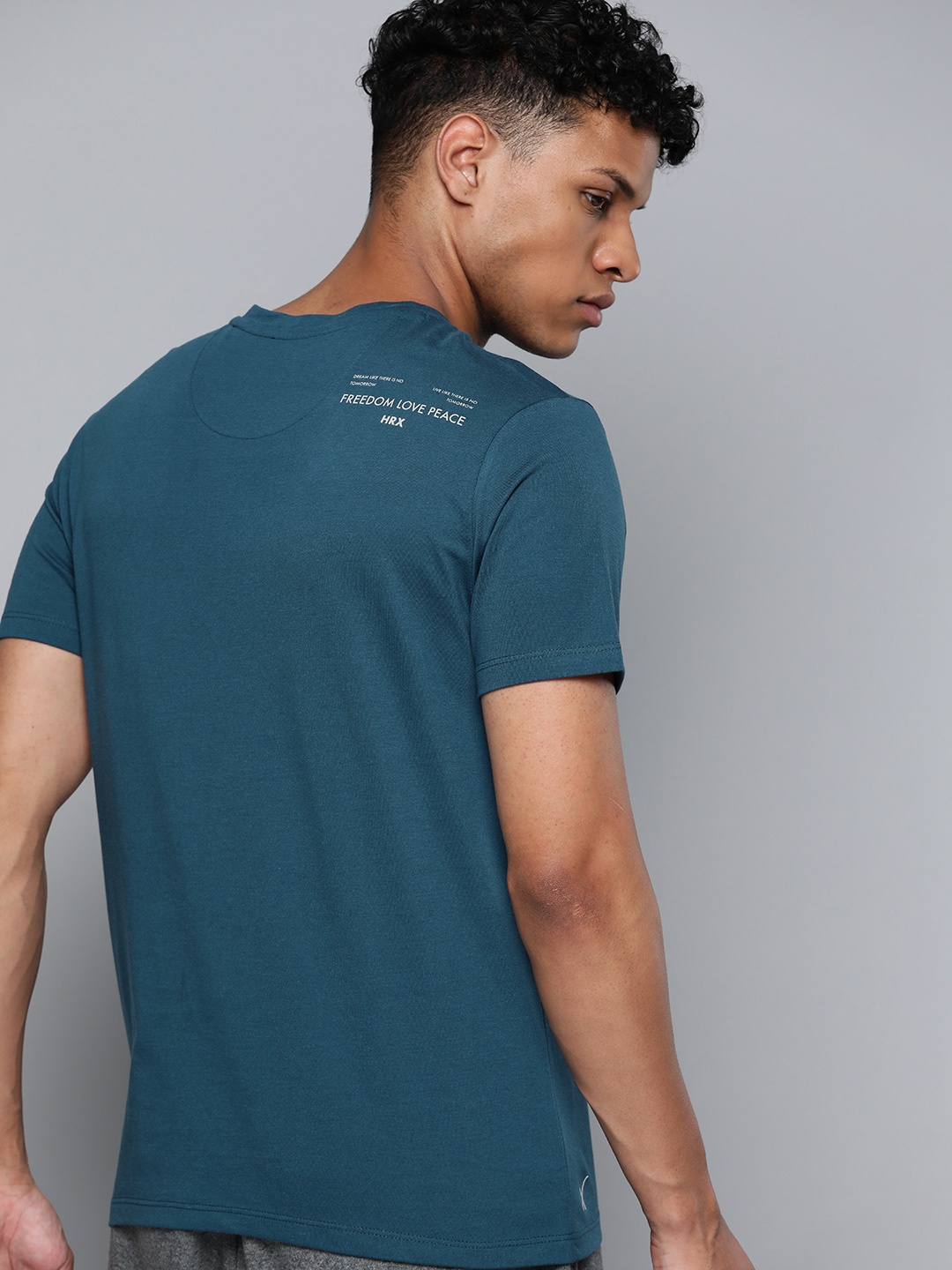 

HRX by Hrithik Roshan Placement Print T-shirt, Teal