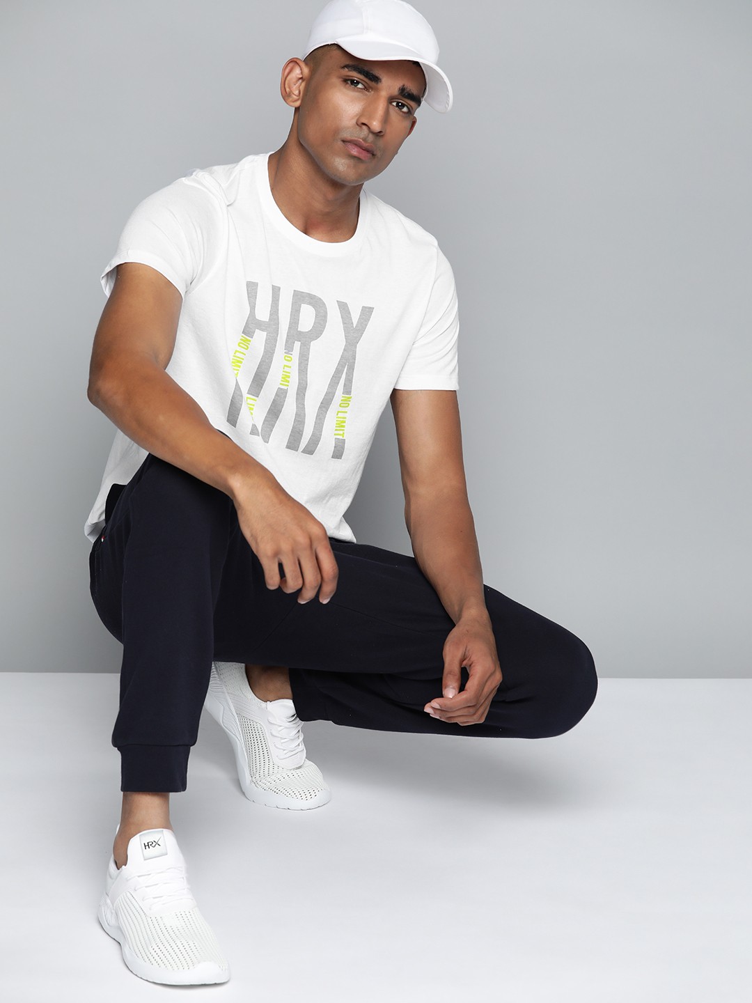 

HRX by Hrithik Roshan Men Brand Logo Printed T-shirt, White