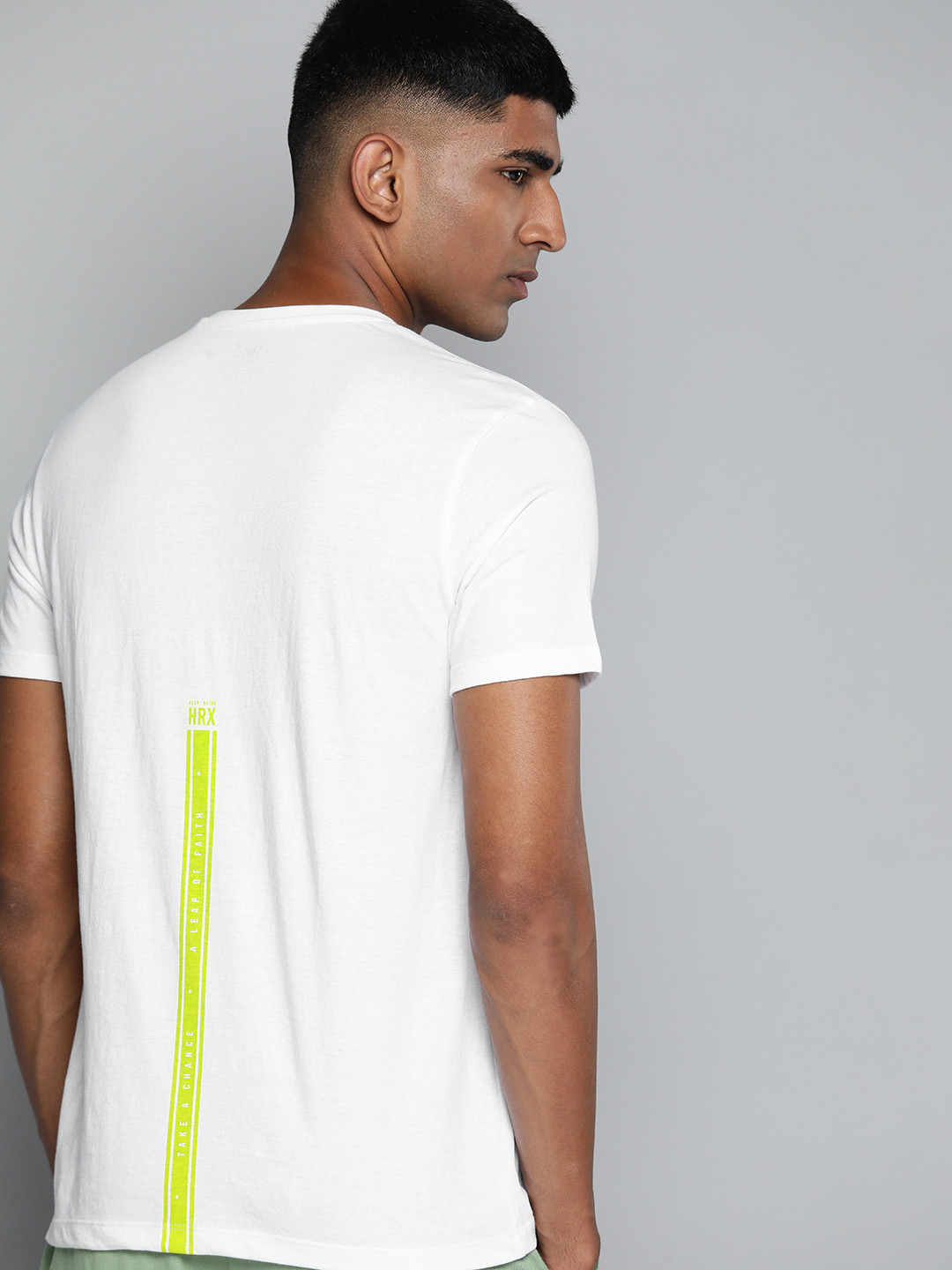 

HRX by Hrithik Roshan Men Brand Logo Printed T-shirt, White