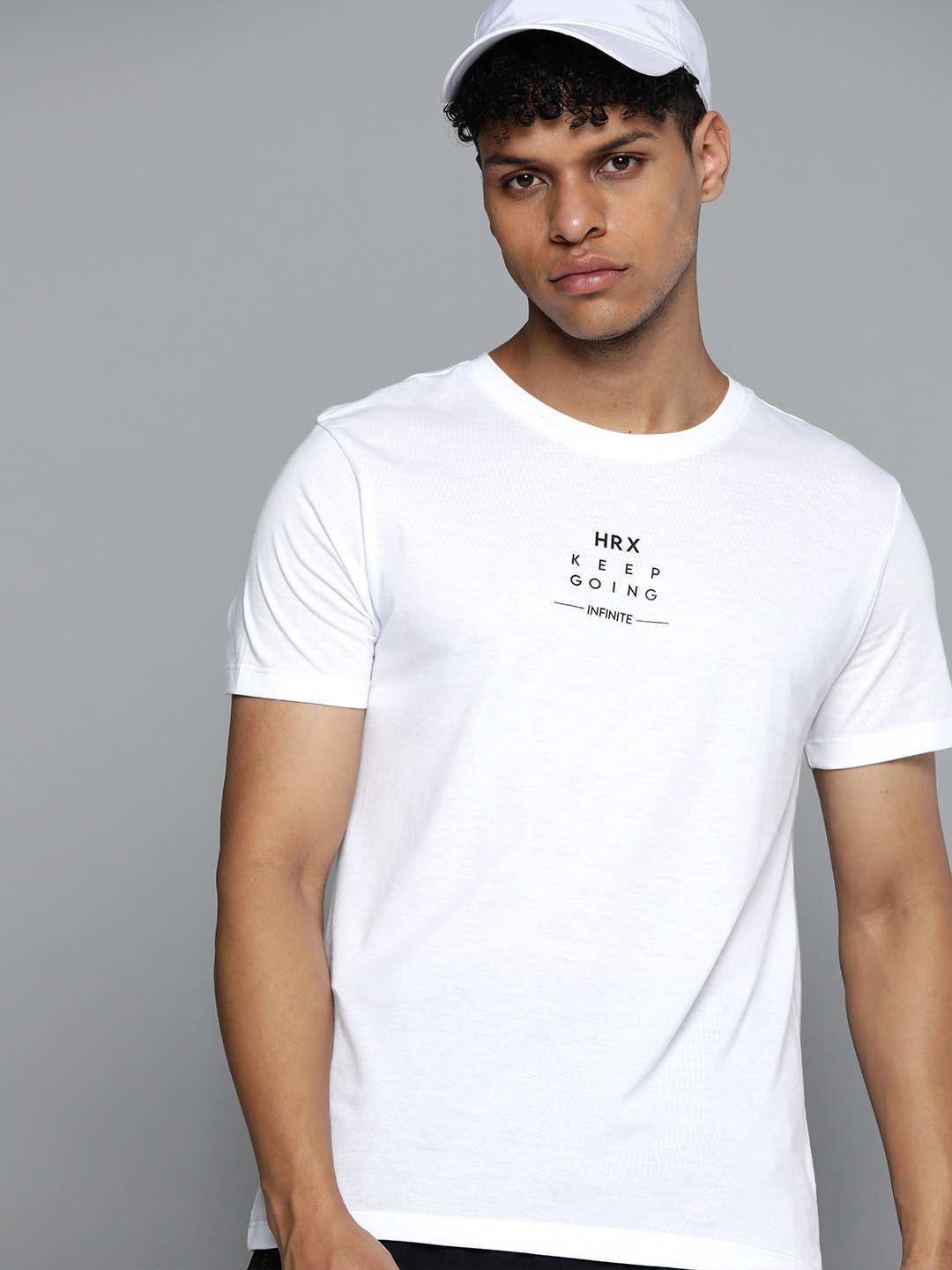 

HRX by Hrithik Roshan Men Typography Printed T-shirt, White