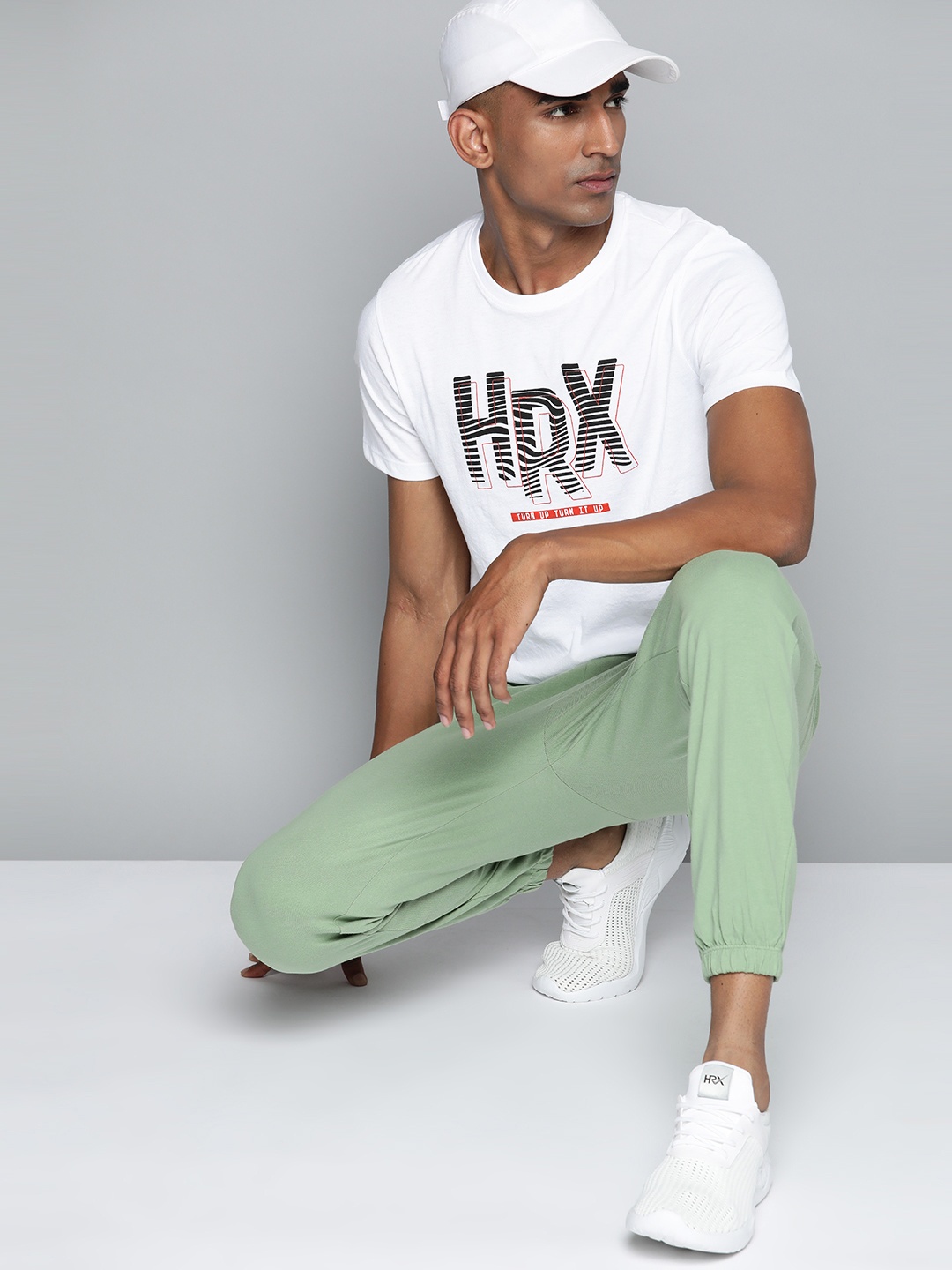 

HRX by Hrithik Roshan Men Brand Logo Printed T-shirt, White