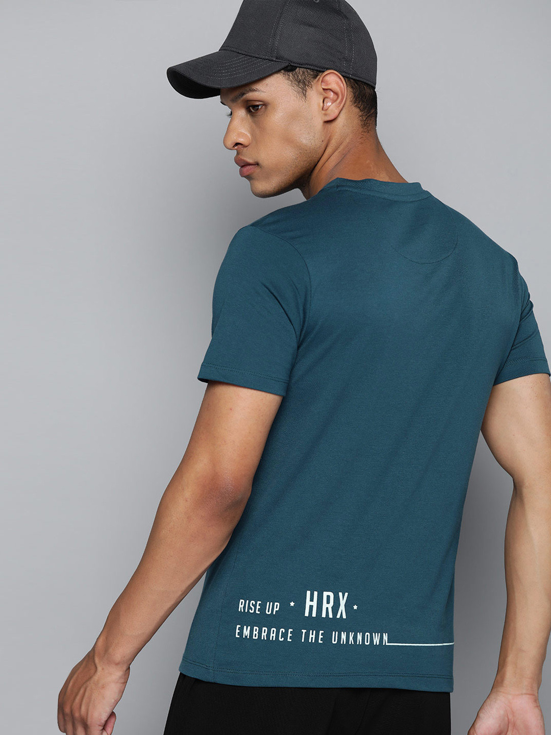 

HRX By Hrithik Roshan Brand carrier Lifestyle T-shirt, Teal