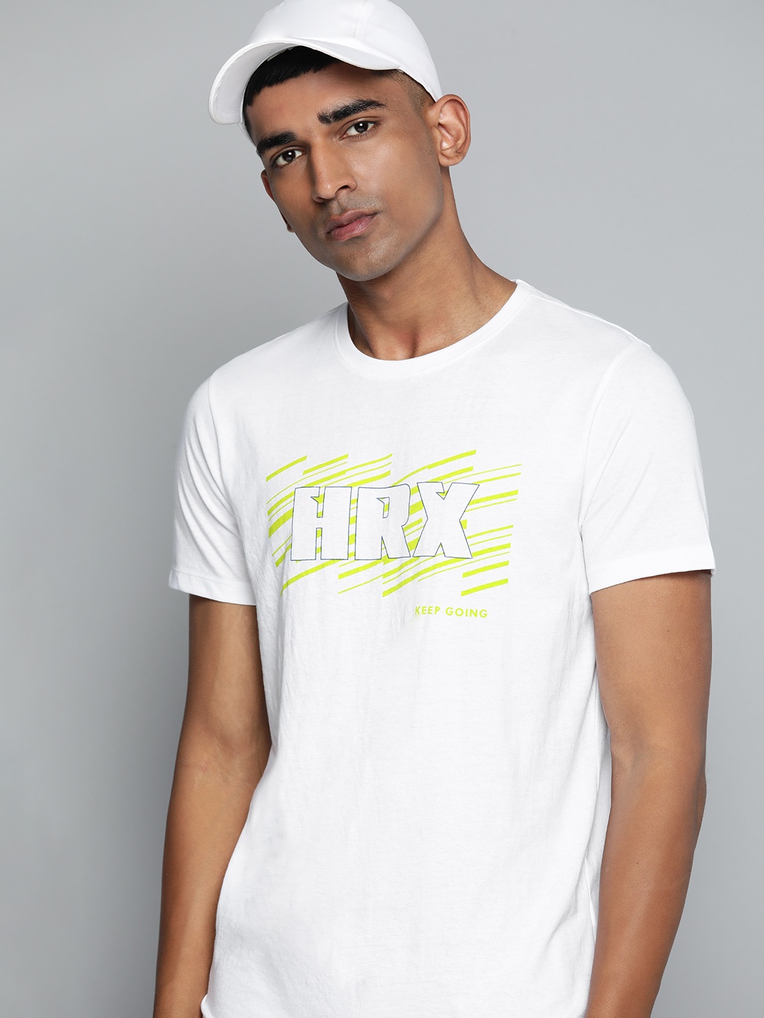 

HRX by Hrithik Roshan Men Brand Logo Printed T-shirt, White