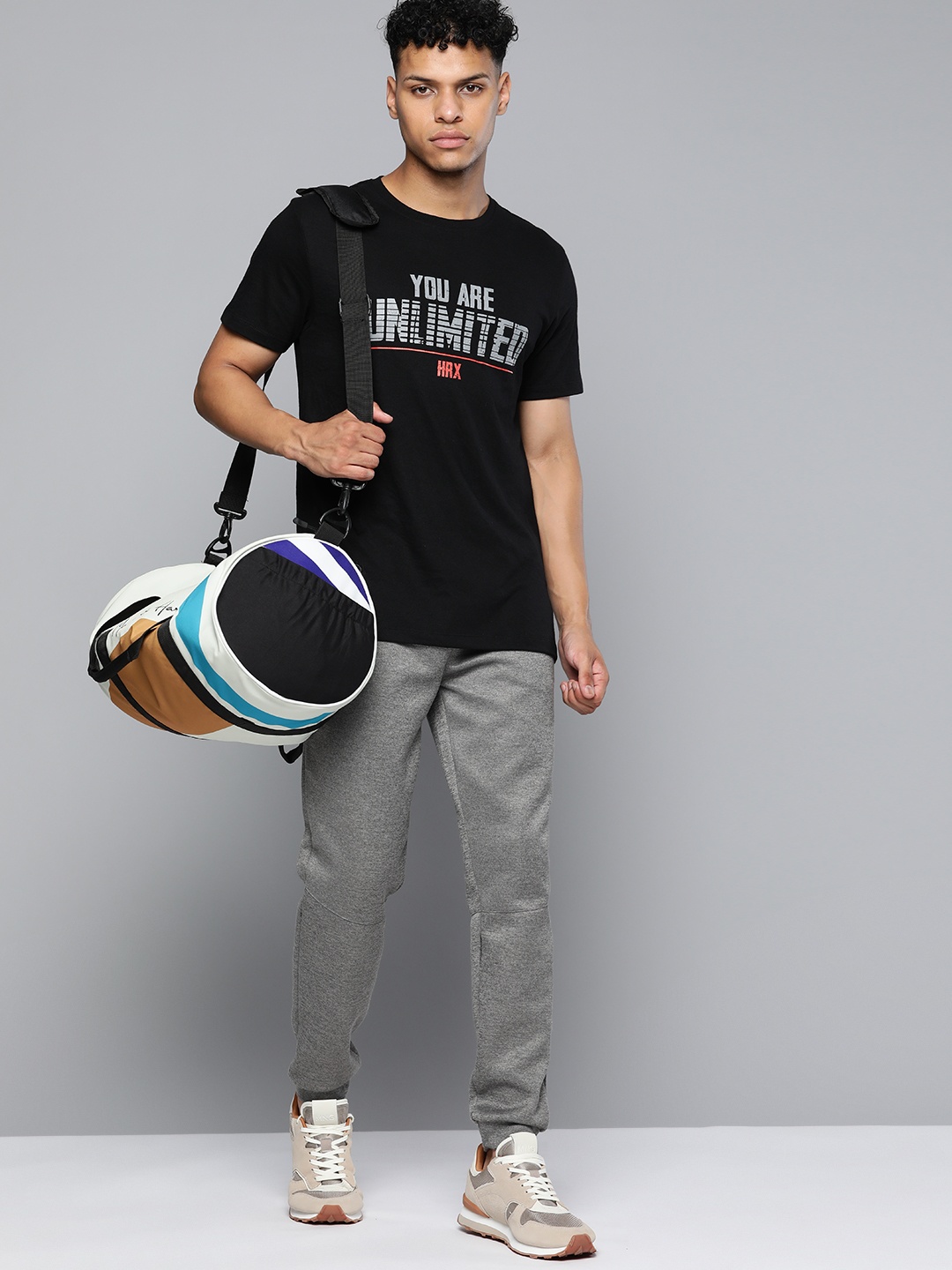

HRX by Hrithik Roshan Men Typography Printed T-shirt, Black