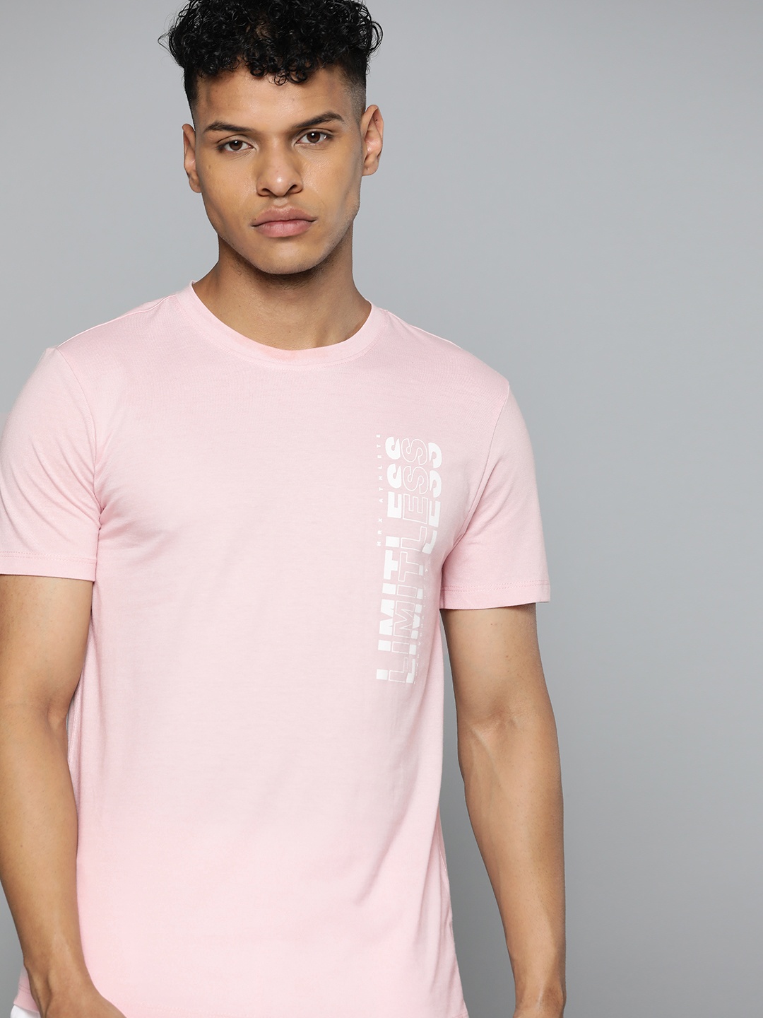 

HRX by Hrithik Roshan Printed T-shirt, Pink