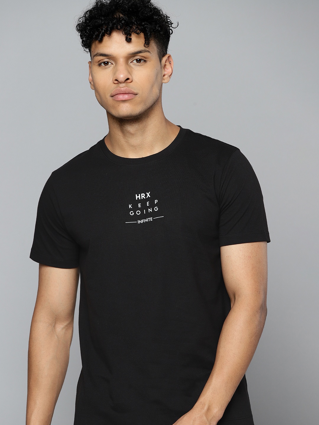 

HRX by Hrithik Roshan Printed Lifestyle T-shirt, Black
