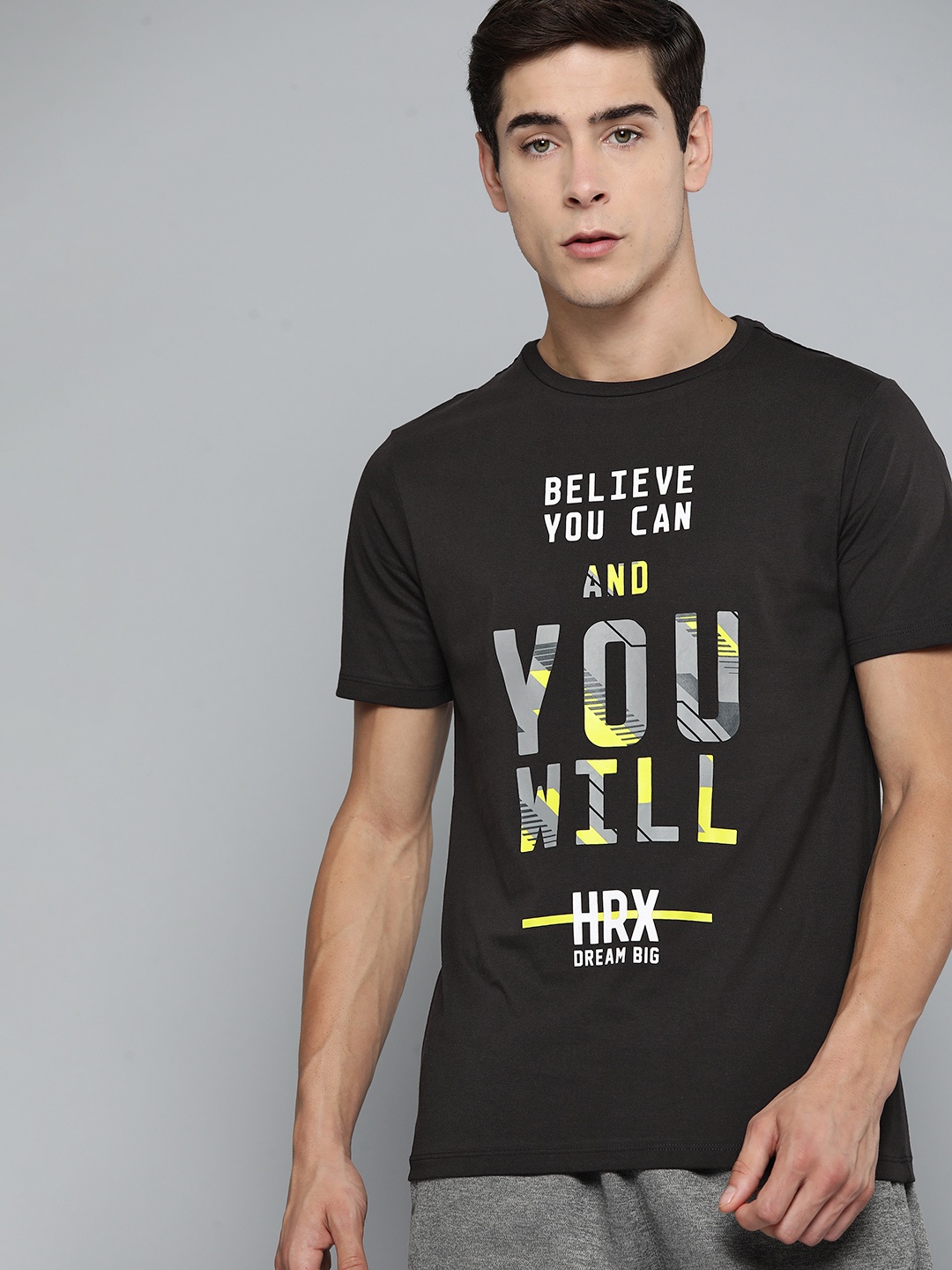 

HRX by Hrithik Roshan Printed Lifestyle T-shirt, Black