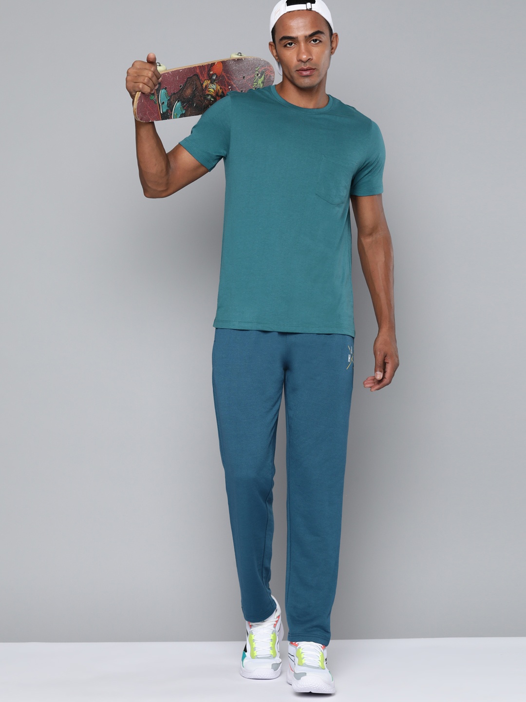 

HRX by Hrithik Roshan One Pocket Casual T-shirt, Teal