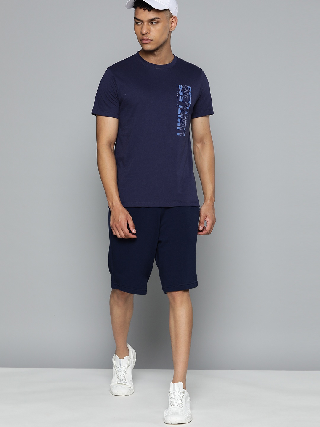 

HRX by Hrithik Roshan Typography Print Indigo T-shirt, Navy blue