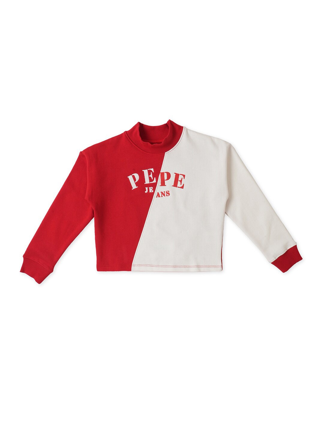 

Pepe Jeans Girls Colourblocked Sweatshirt, Red